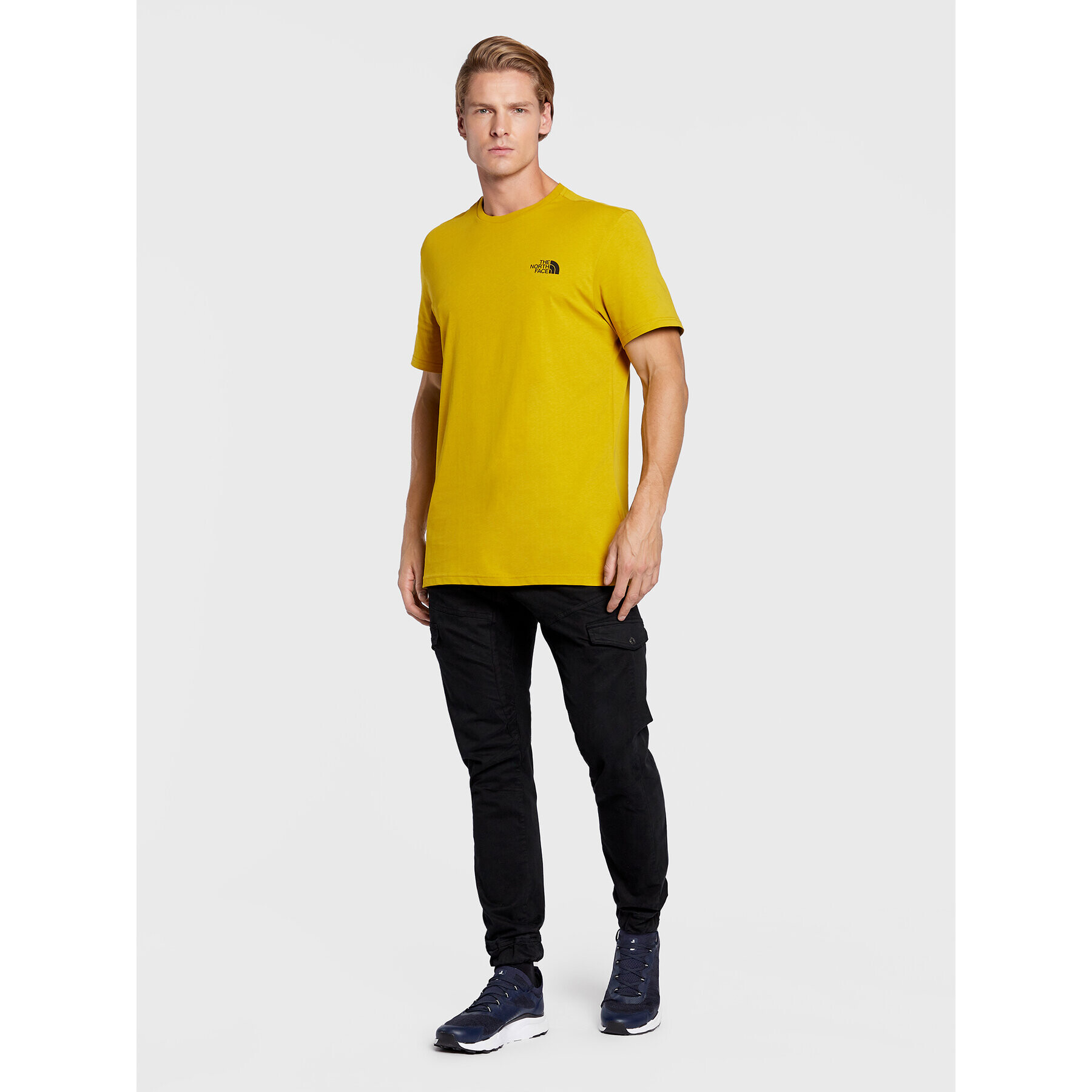 The North Face Тишърт Simple Dome NF0A2TX57 Жълт Regular Fit - Pepit.bg