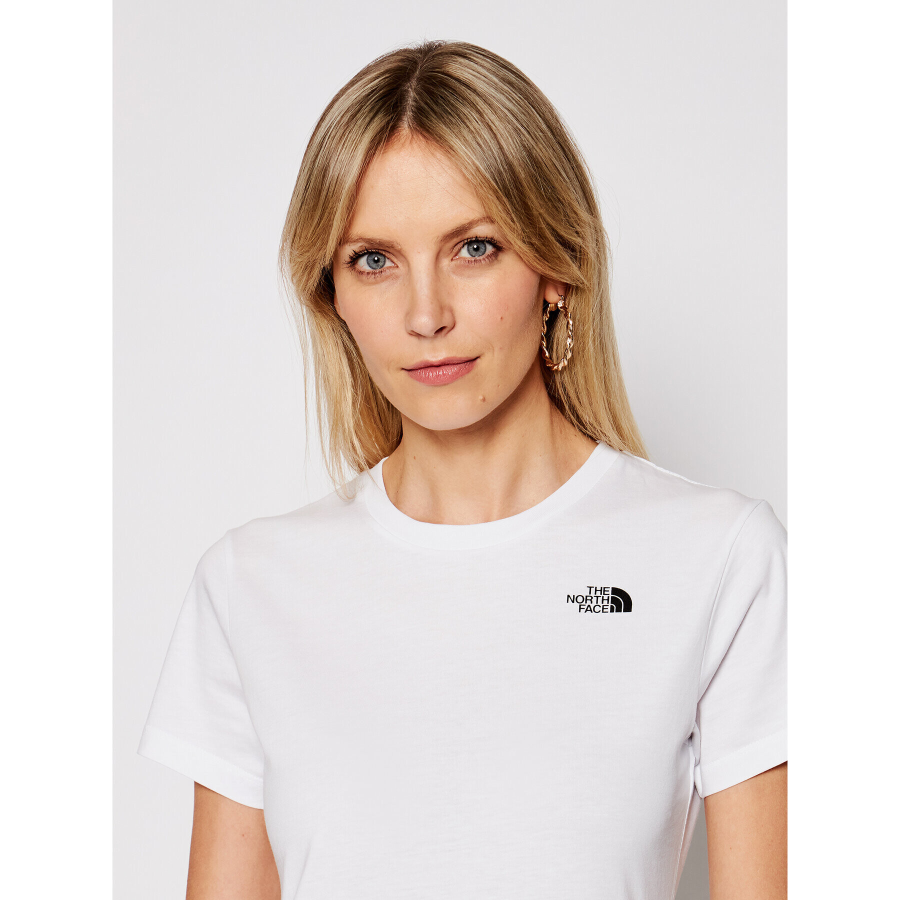 The North Face Тишърт Simple Dome NF0A4T1A Бял Regular Fit - Pepit.bg