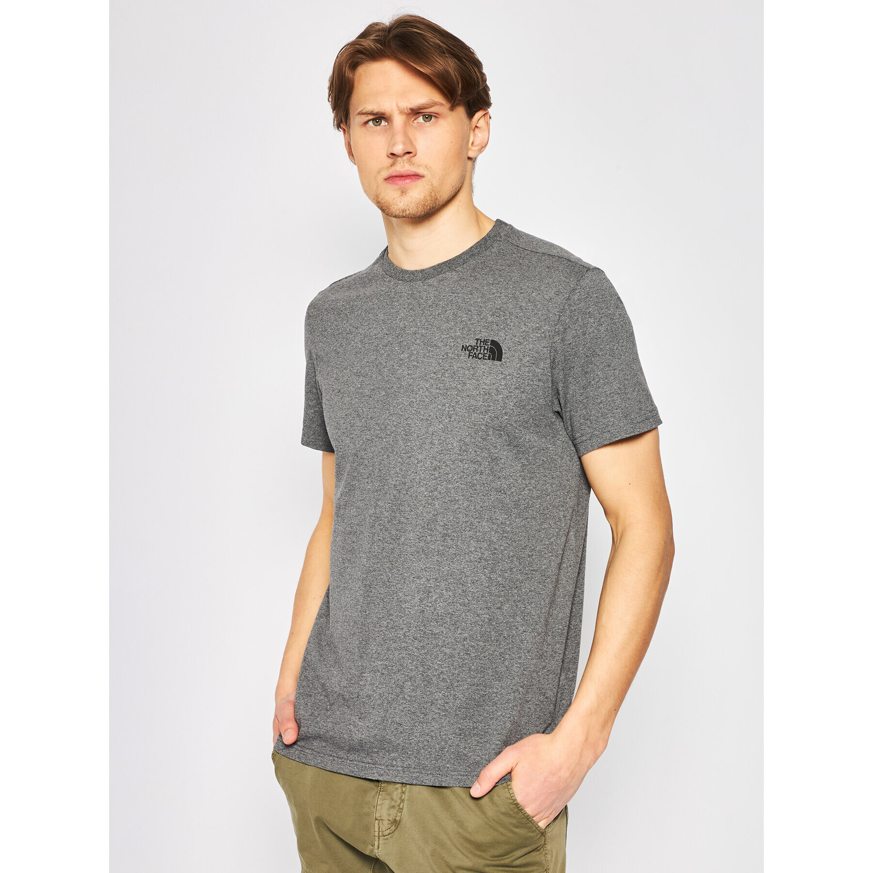 The North Face Тишърт Simple Dome Tee NF0A2TX5 Сив Regular Fit - Pepit.bg