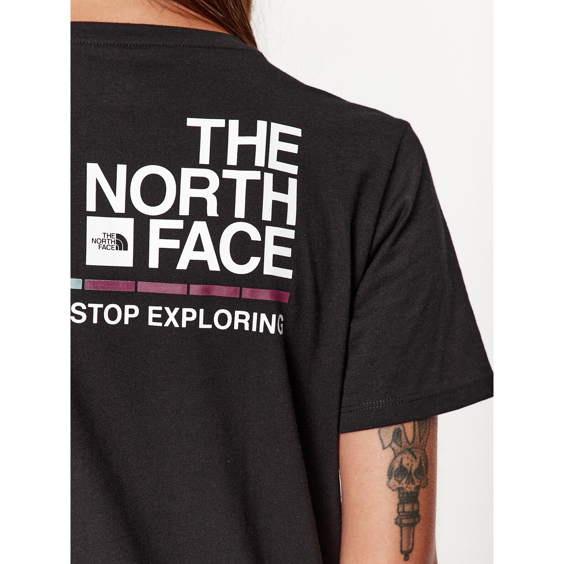 The North Face Тишърт W Foundation Graphic Tee - EuNF0A86XNKY41 Черен Regular Fit - Pepit.bg