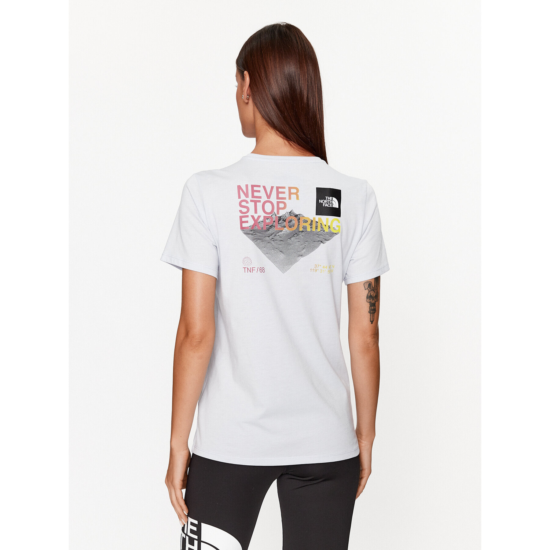 The North Face Тишърт W Foundation Graphic Tee - EuNF0A86XRI0E1 Син Regular Fit - Pepit.bg