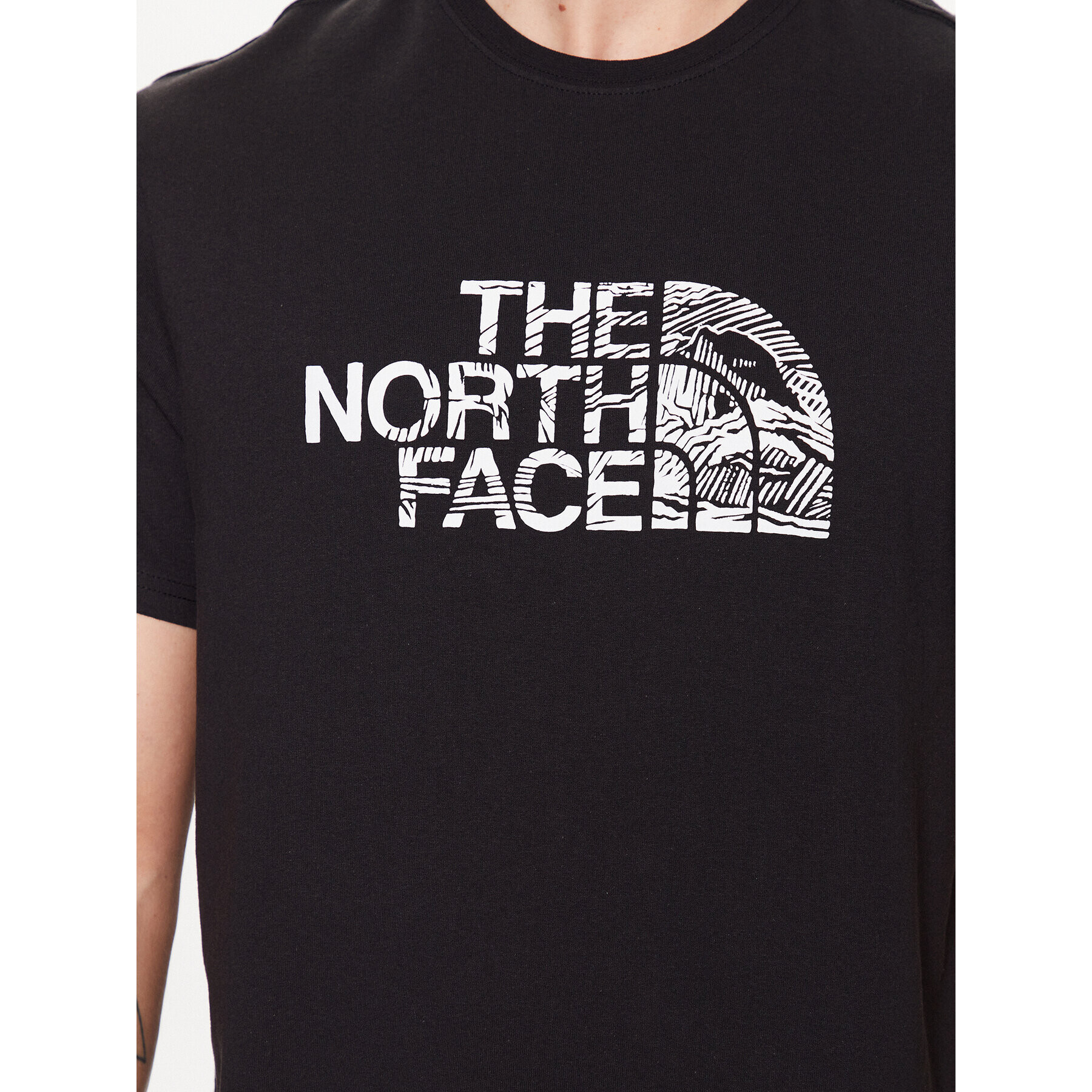 The North Face Тишърт Woodcut Dome NF0A827H Черен Regular Fit - Pepit.bg