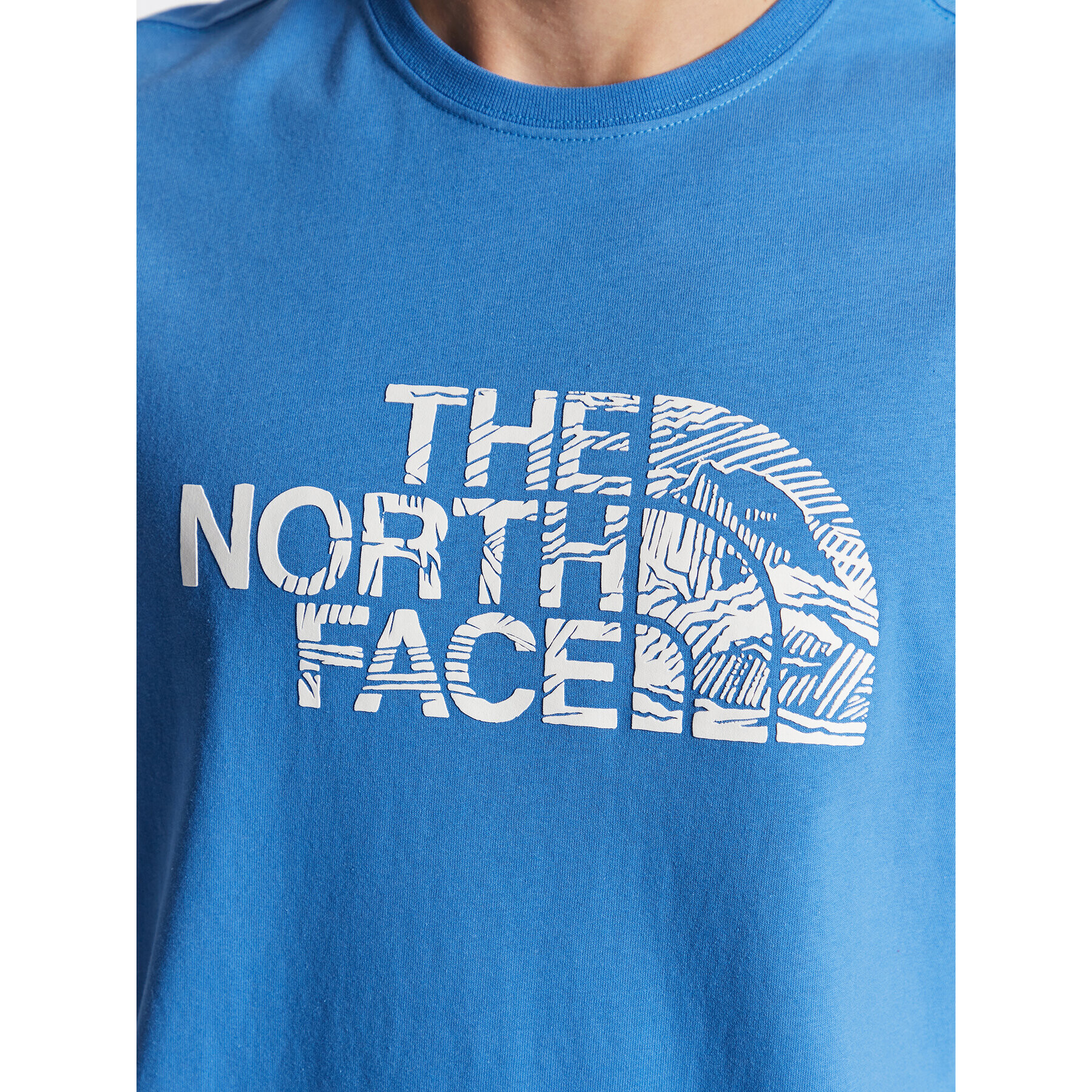 The North Face Тишърт Woodcut Dome NF0A827H Син Regular Fit - Pepit.bg