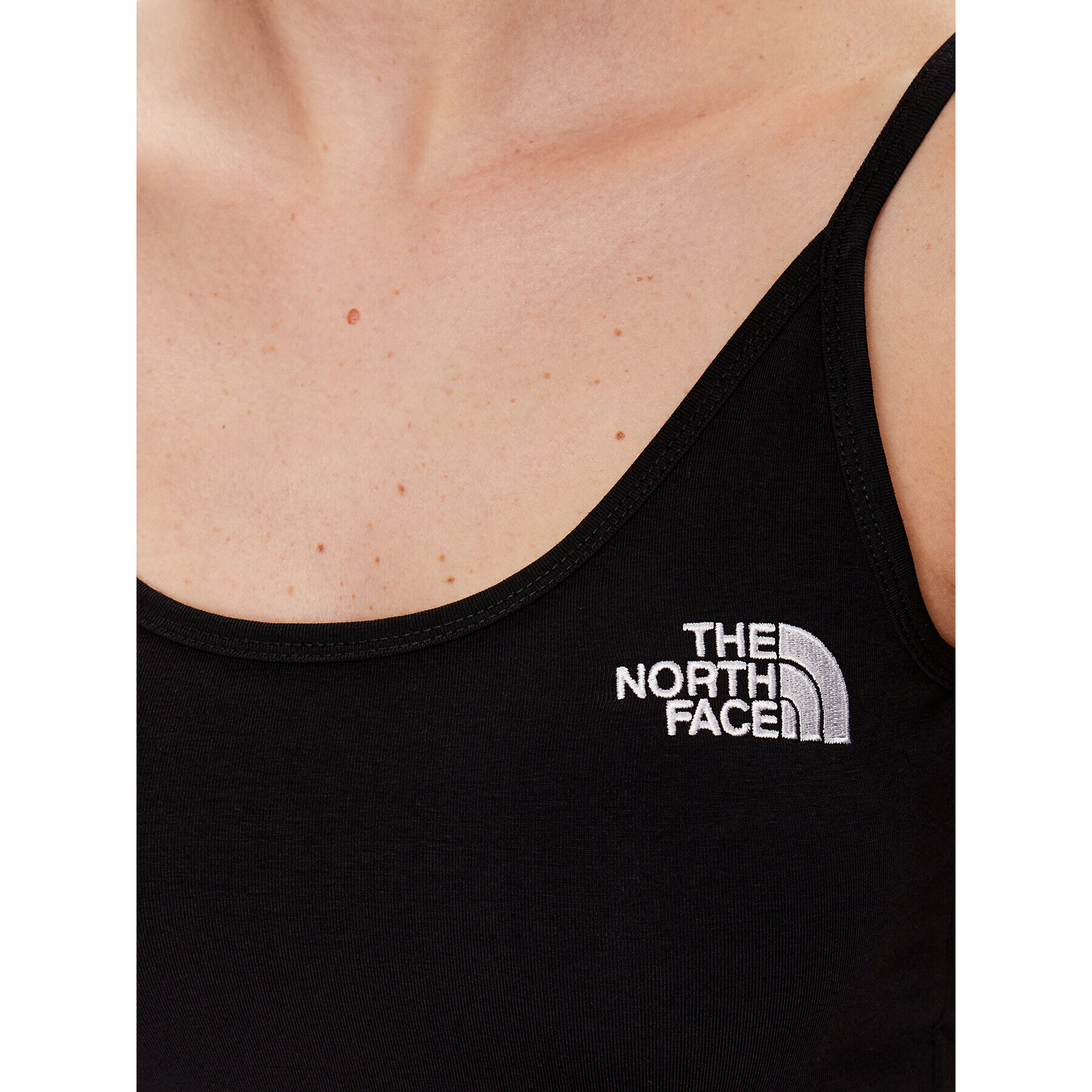 The North Face топ NF0A55AQ Черен Cropped Fit - Pepit.bg