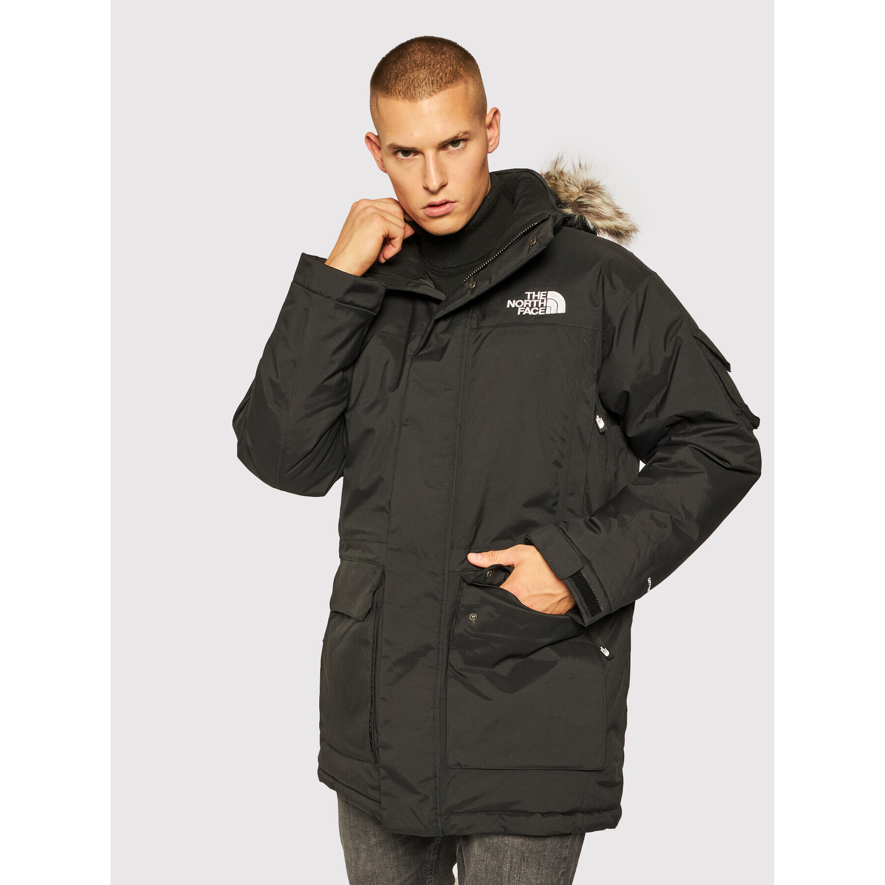 The North Face Зимно яке Recycled Mcmurdo NF0A4M8G Черен Regular Fit - Pepit.bg