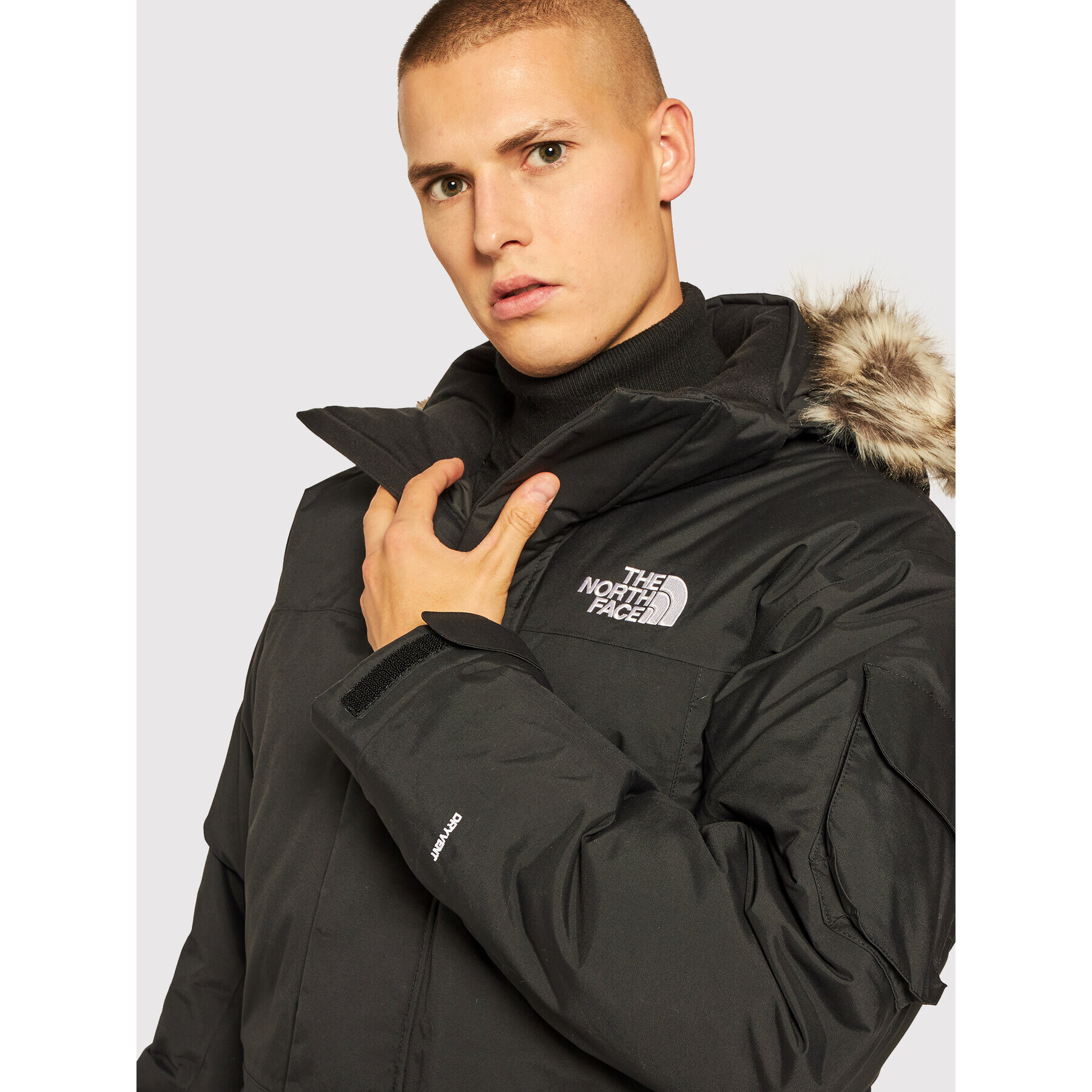 The North Face Зимно яке Recycled Mcmurdo NF0A4M8G Черен Regular Fit - Pepit.bg