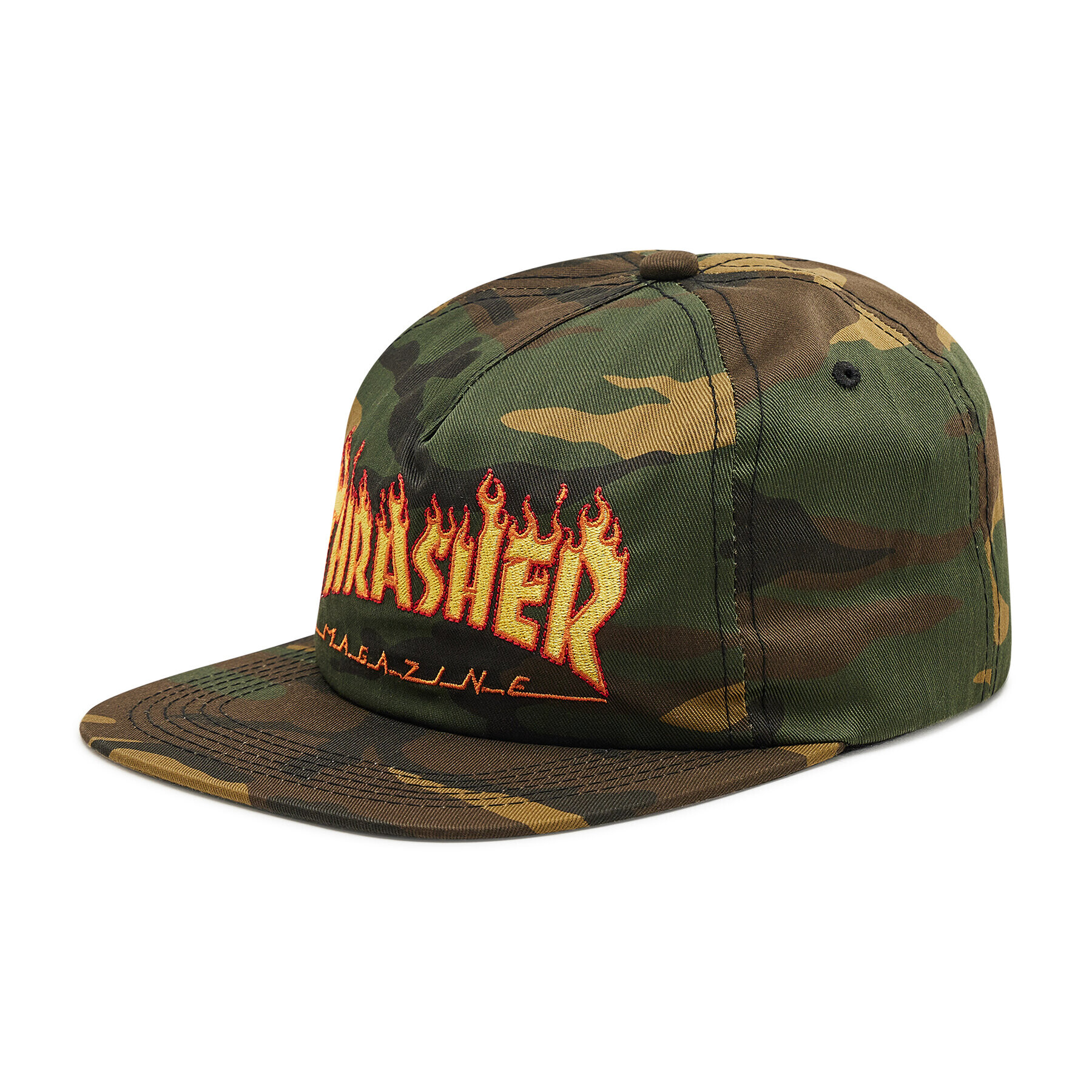 Thrasher Шапка с козирка Flame Snap Зелен - Pepit.bg