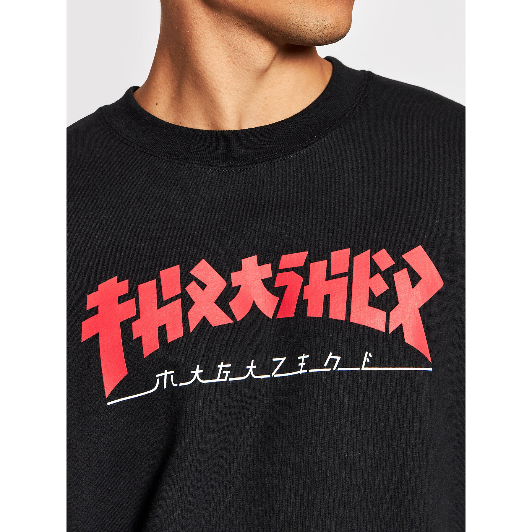 Thrasher Суитшърт Godzilla Черен Regular Fit - Pepit.bg