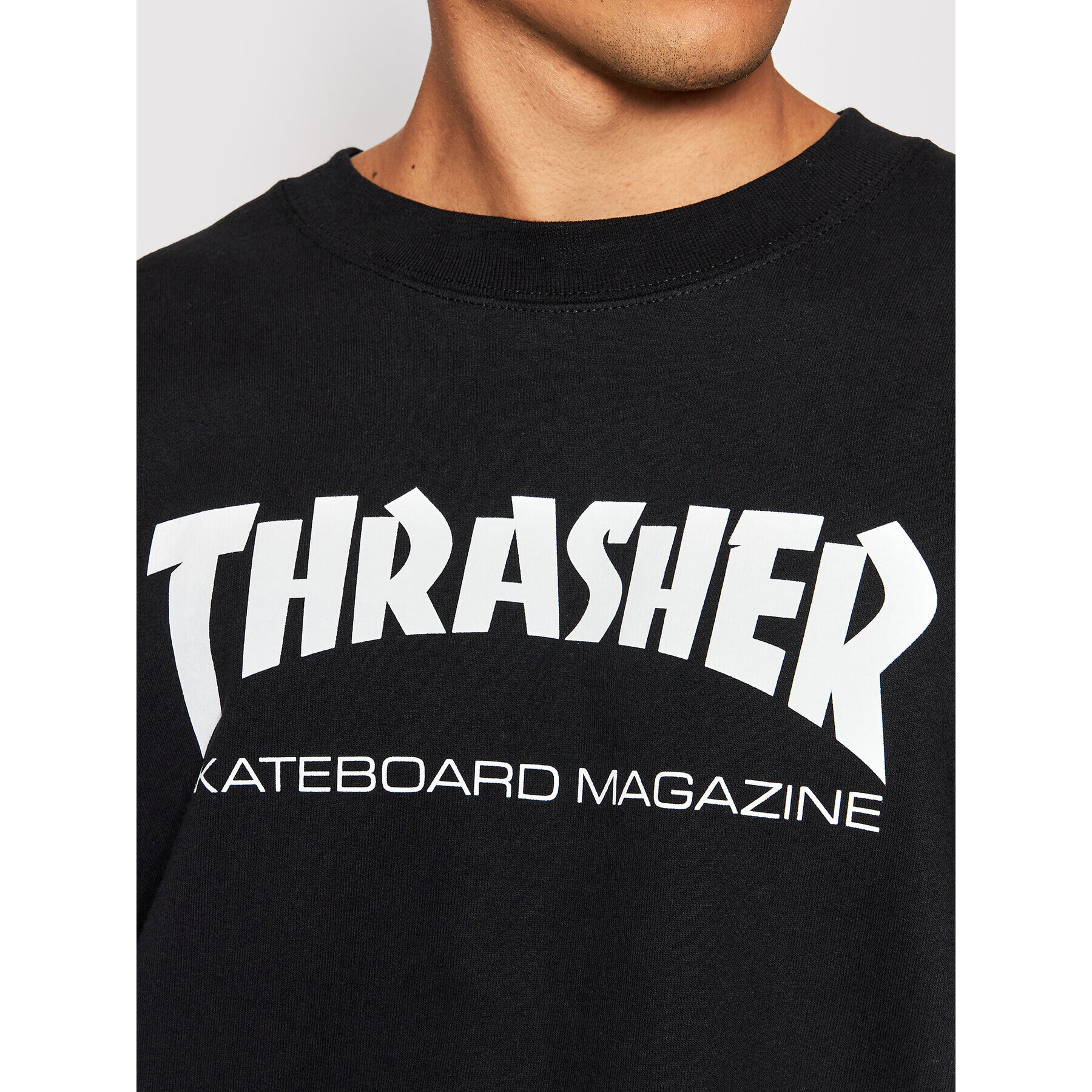 Thrasher Суитшърт Skate Mag Черен Regular Fit - Pepit.bg