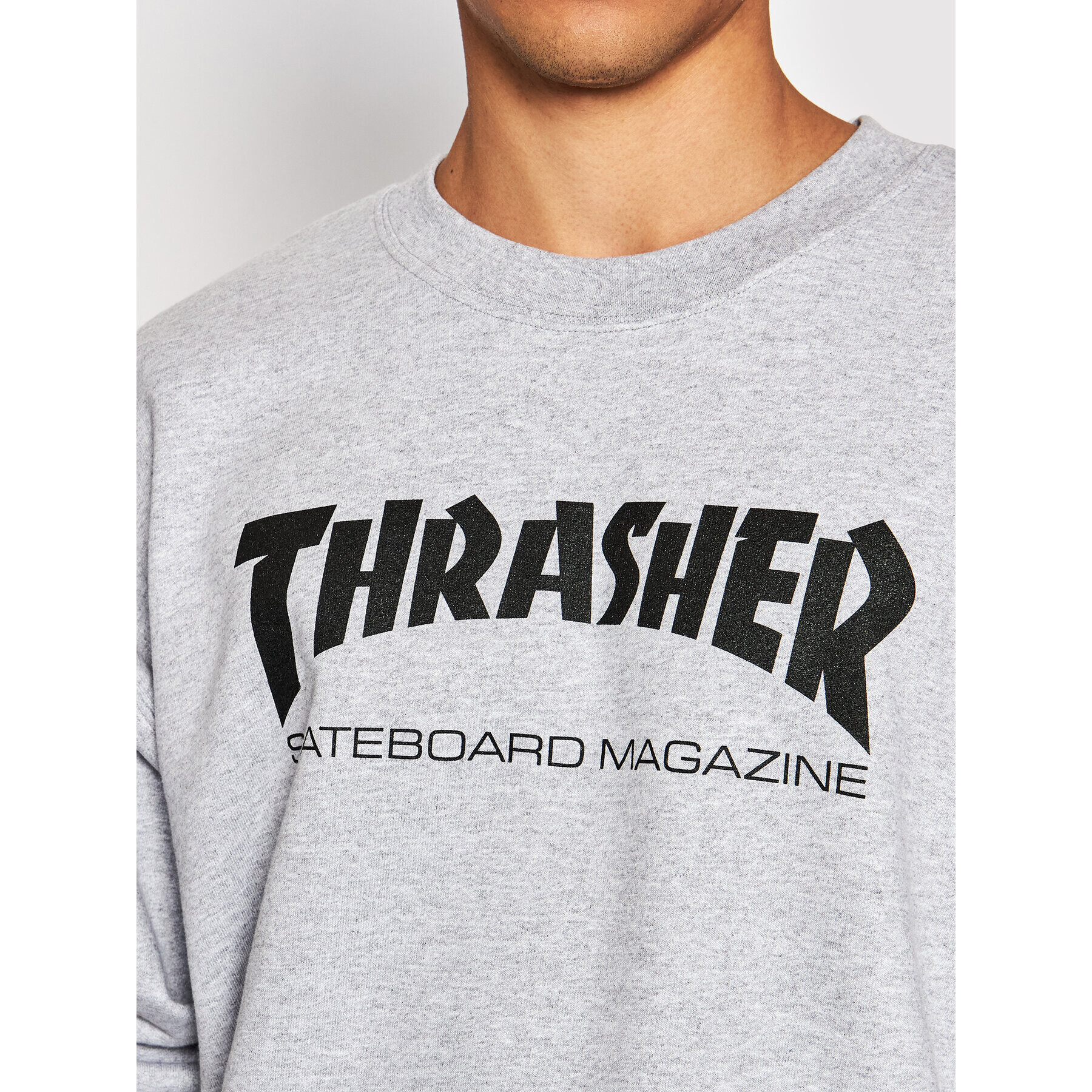 Thrasher Суитшърт Skate Mag Сив Regular Fit - Pepit.bg