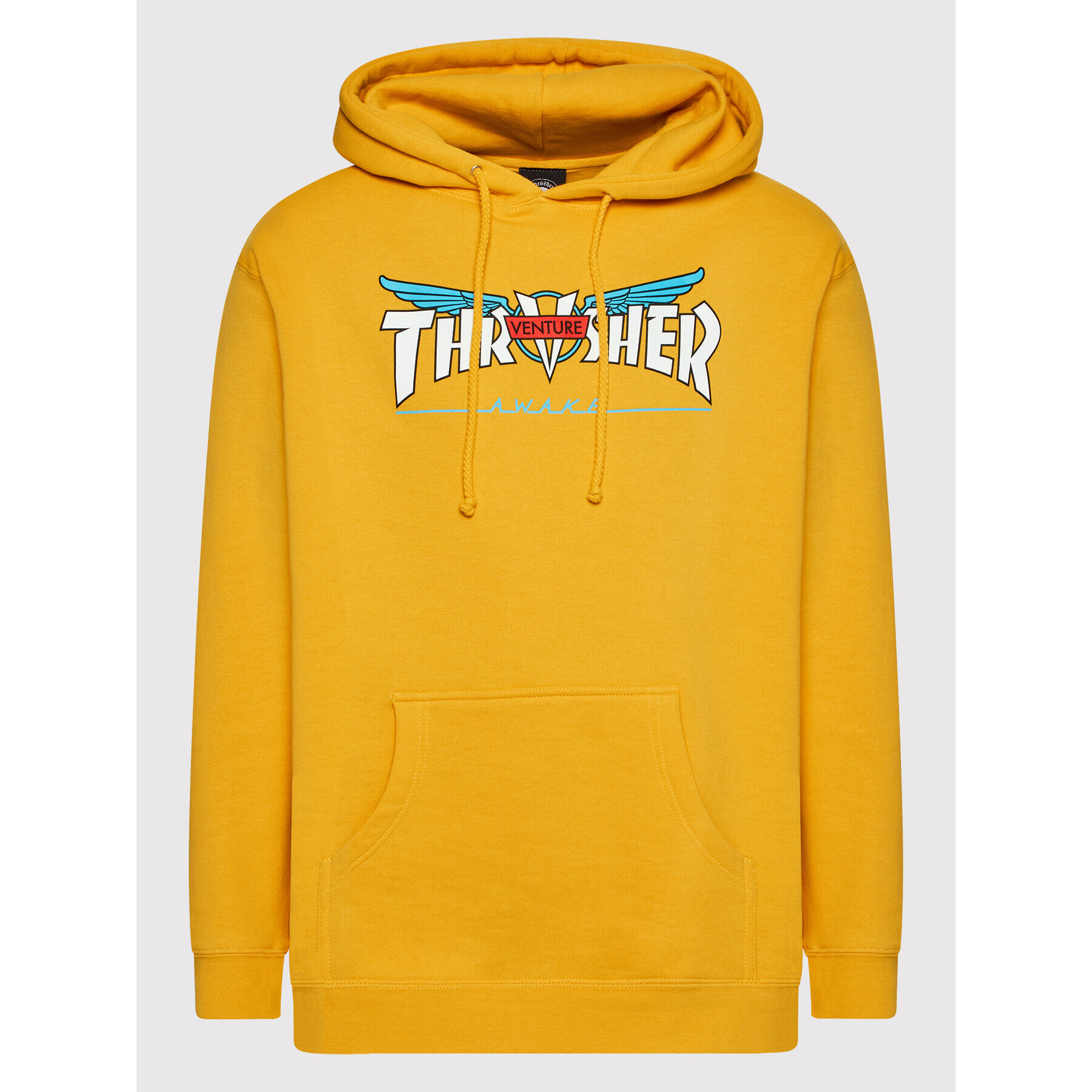 Thrasher Суитшърт VENTURE Collab Жълт Regular Fit - Pepit.bg