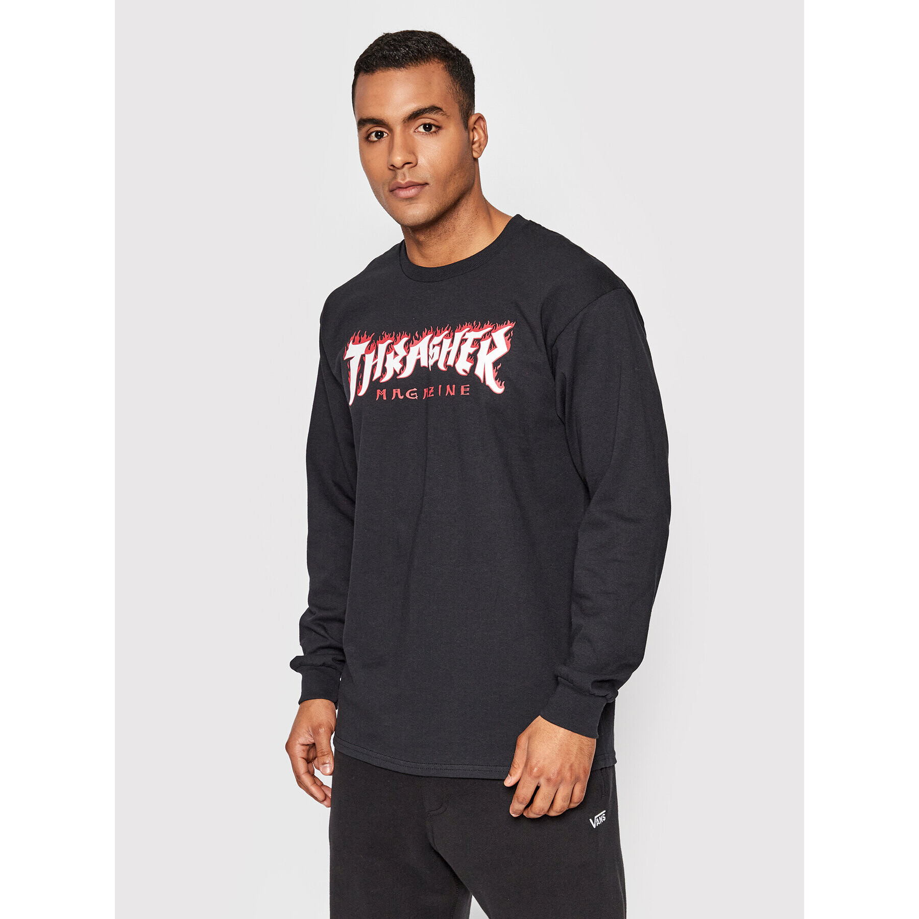 Thrasher Тениска с дълъг ръкав Possessed Logo Черен Regular Fit - Pepit.bg