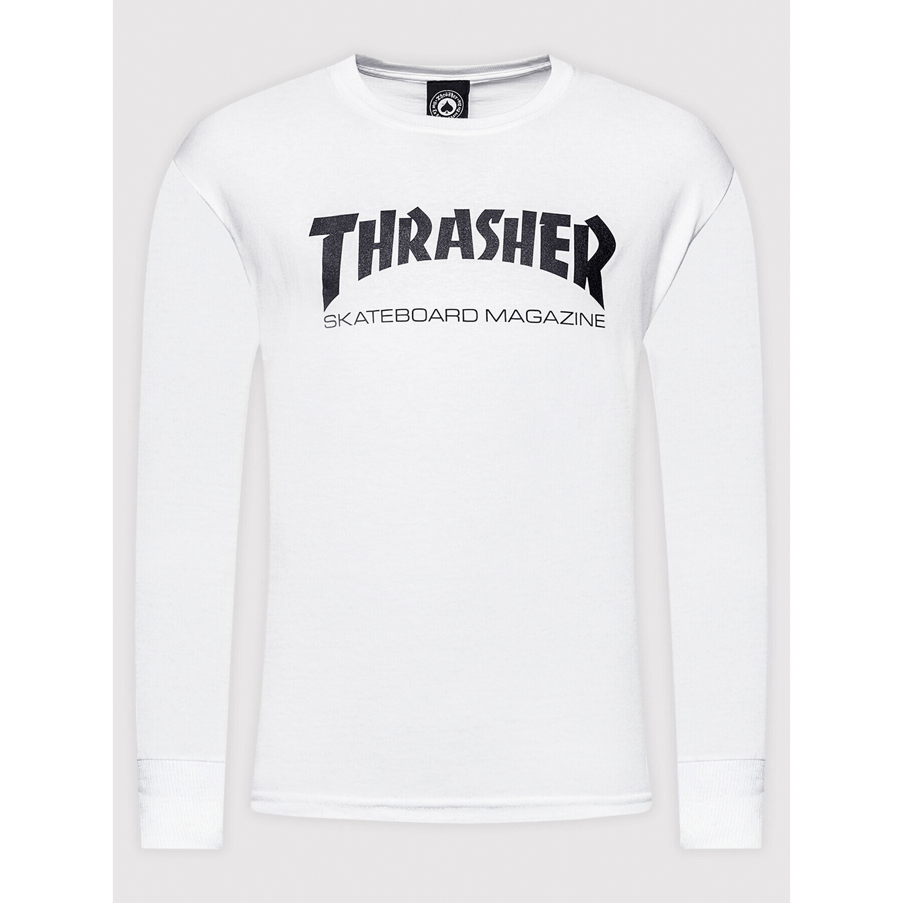 Thrasher Тениска с дълъг ръкав Skatemag Бял Regular Fit - Pepit.bg