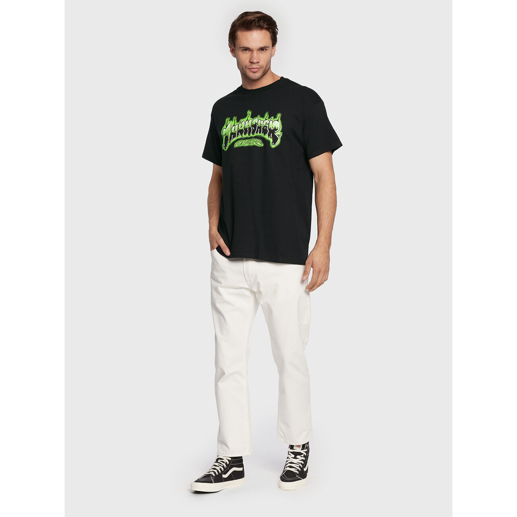 Thrasher Тишърт Airbrush Черен Regular Fit - Pepit.bg