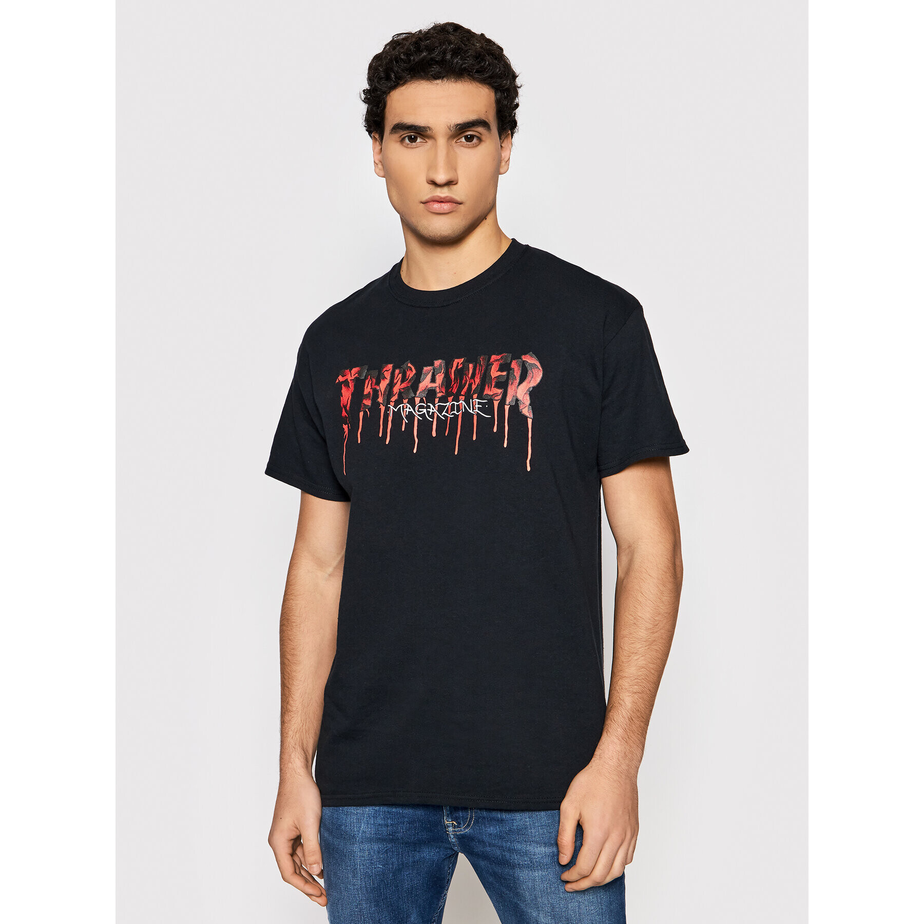 Thrasher Тишърт Blood Drip Черен Regular Fit - Pepit.bg