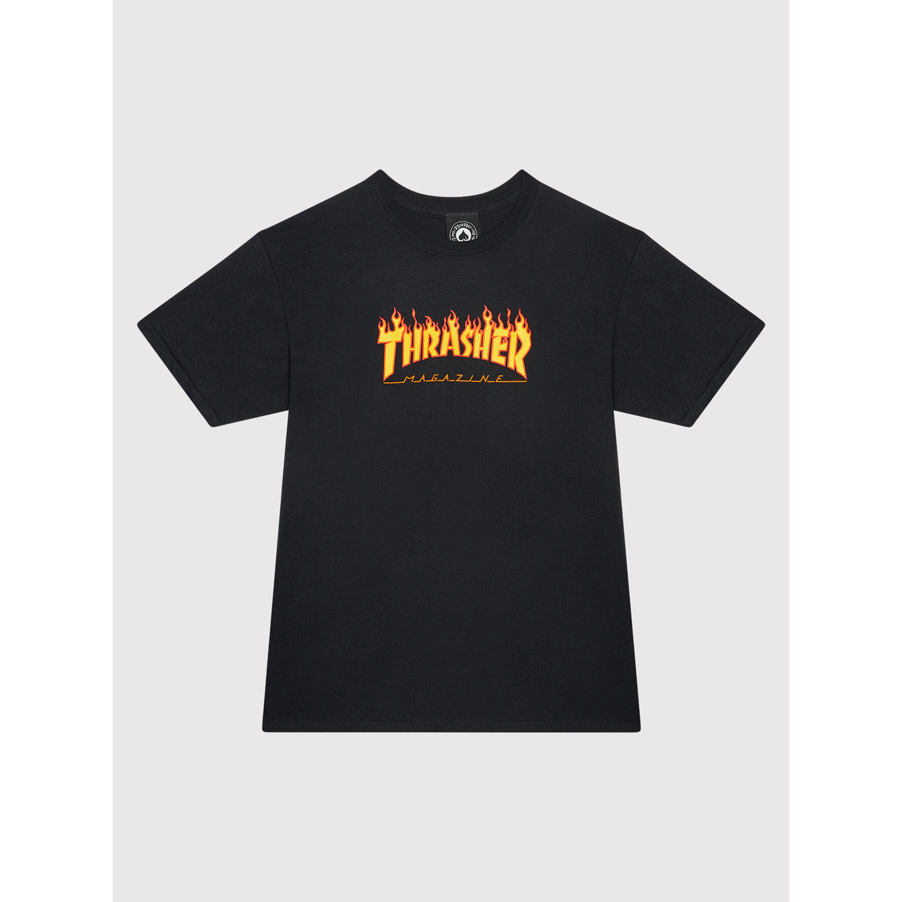 Thrasher Тишърт Flame Logo Черен Regular Fit - Pepit.bg