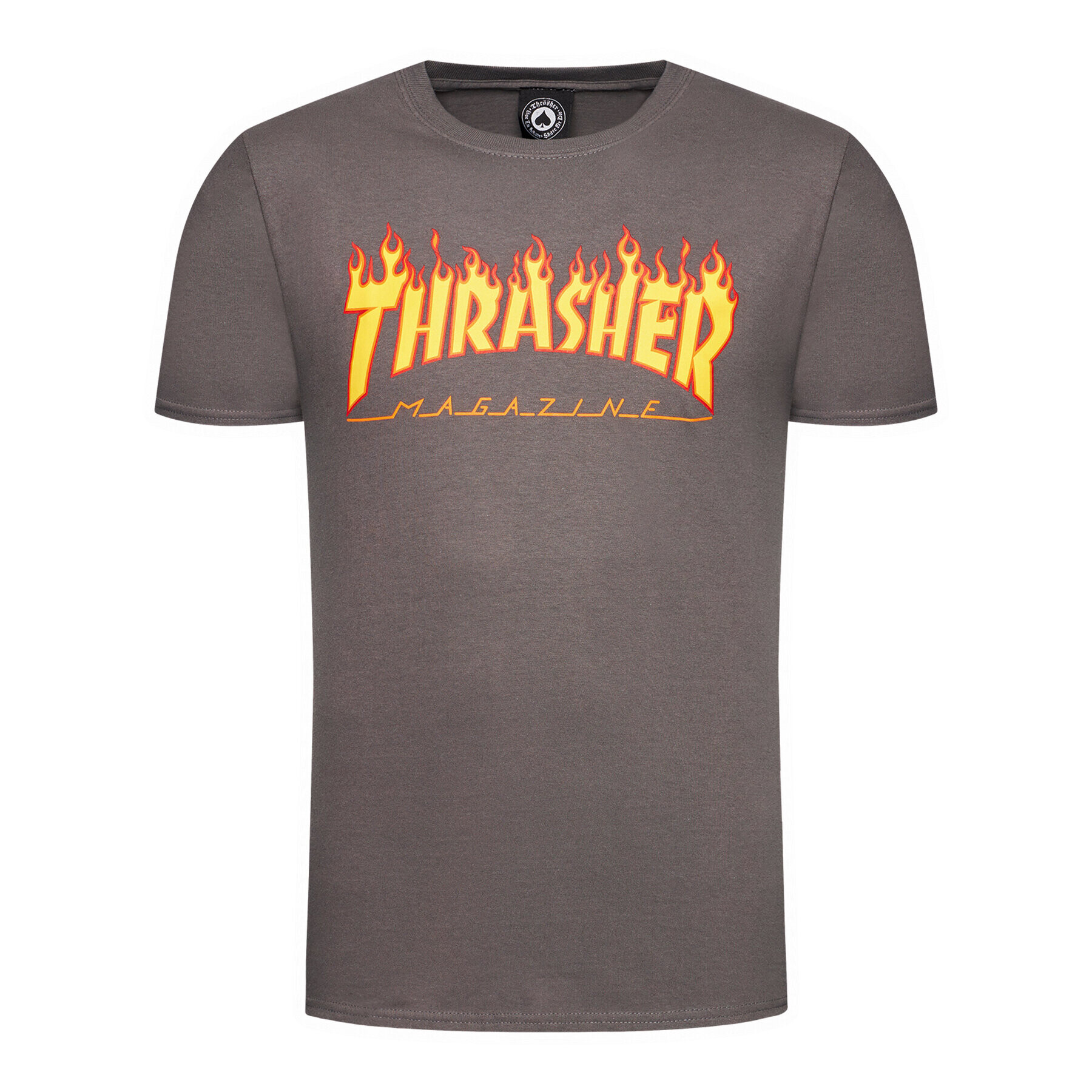 Thrasher Тишърт Flame Сив Regular Fit - Pepit.bg