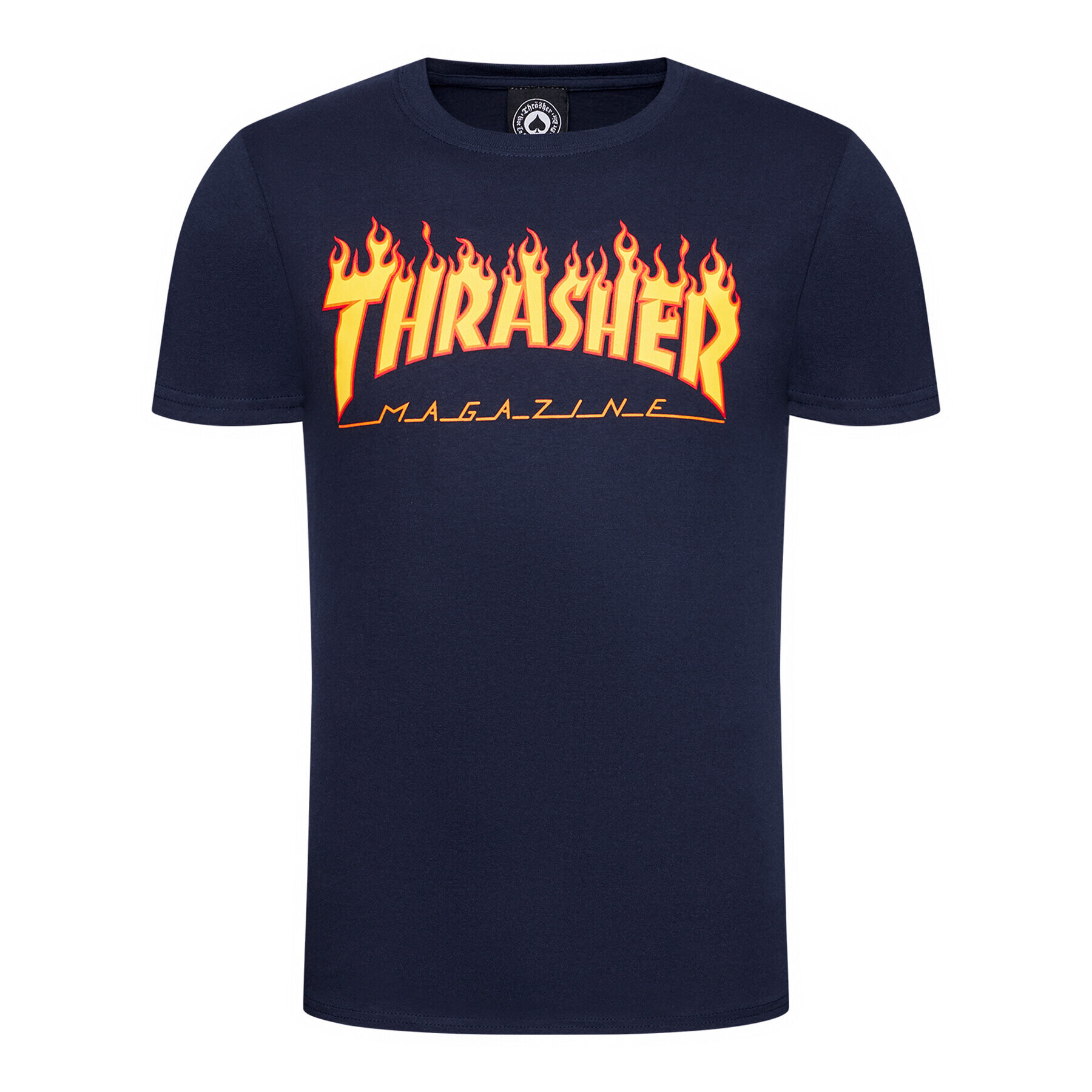 Thrasher Тишърт Flame Тъмносин Regular Fit - Pepit.bg