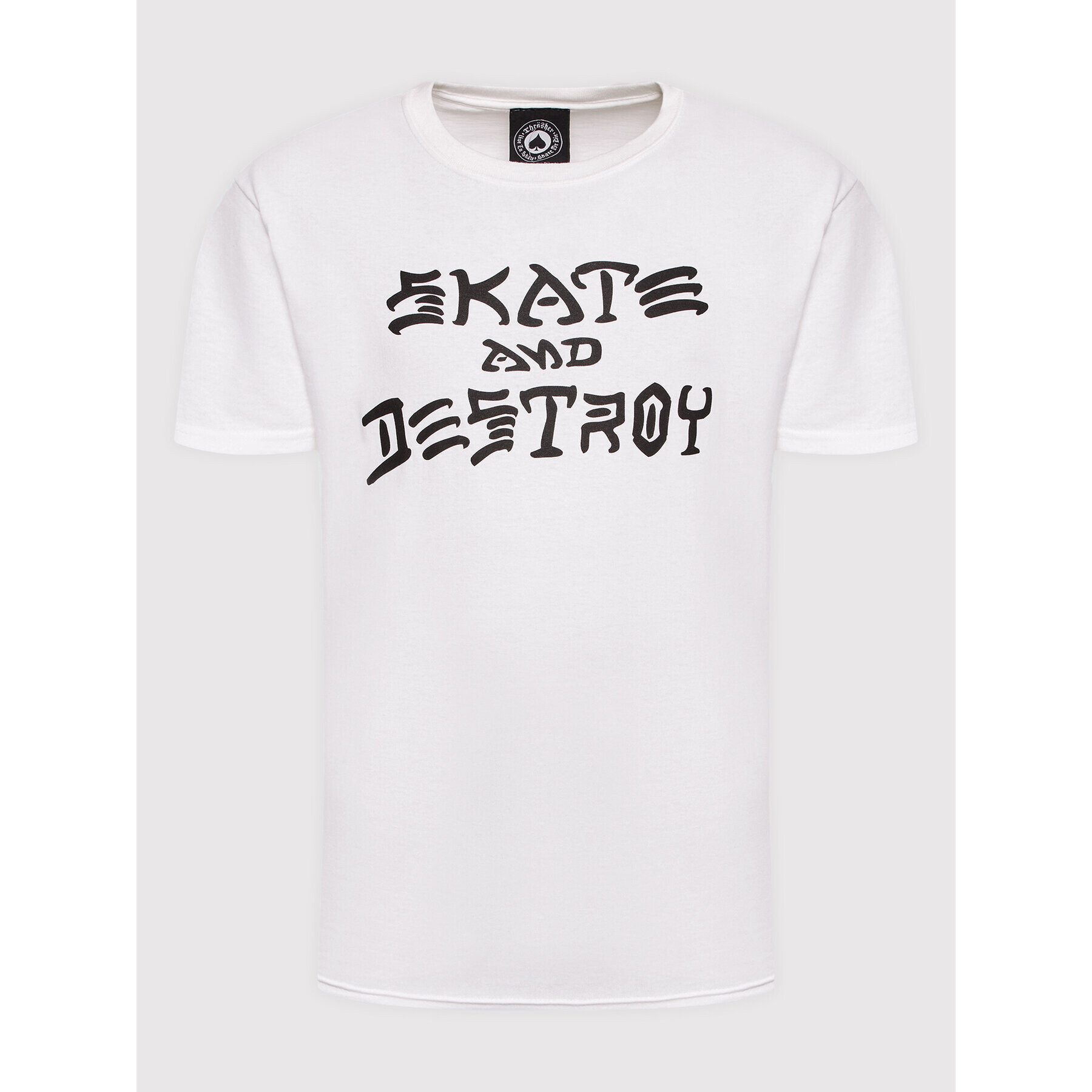 Thrasher Тишърт Skate And Destroy Бял Regular Fit - Pepit.bg