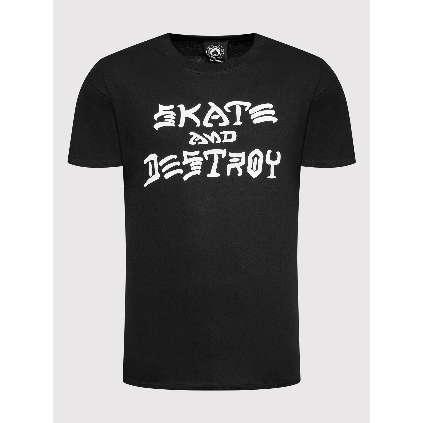 Thrasher Тишърт Skate And Destroy Черен Regular Fit - Pepit.bg