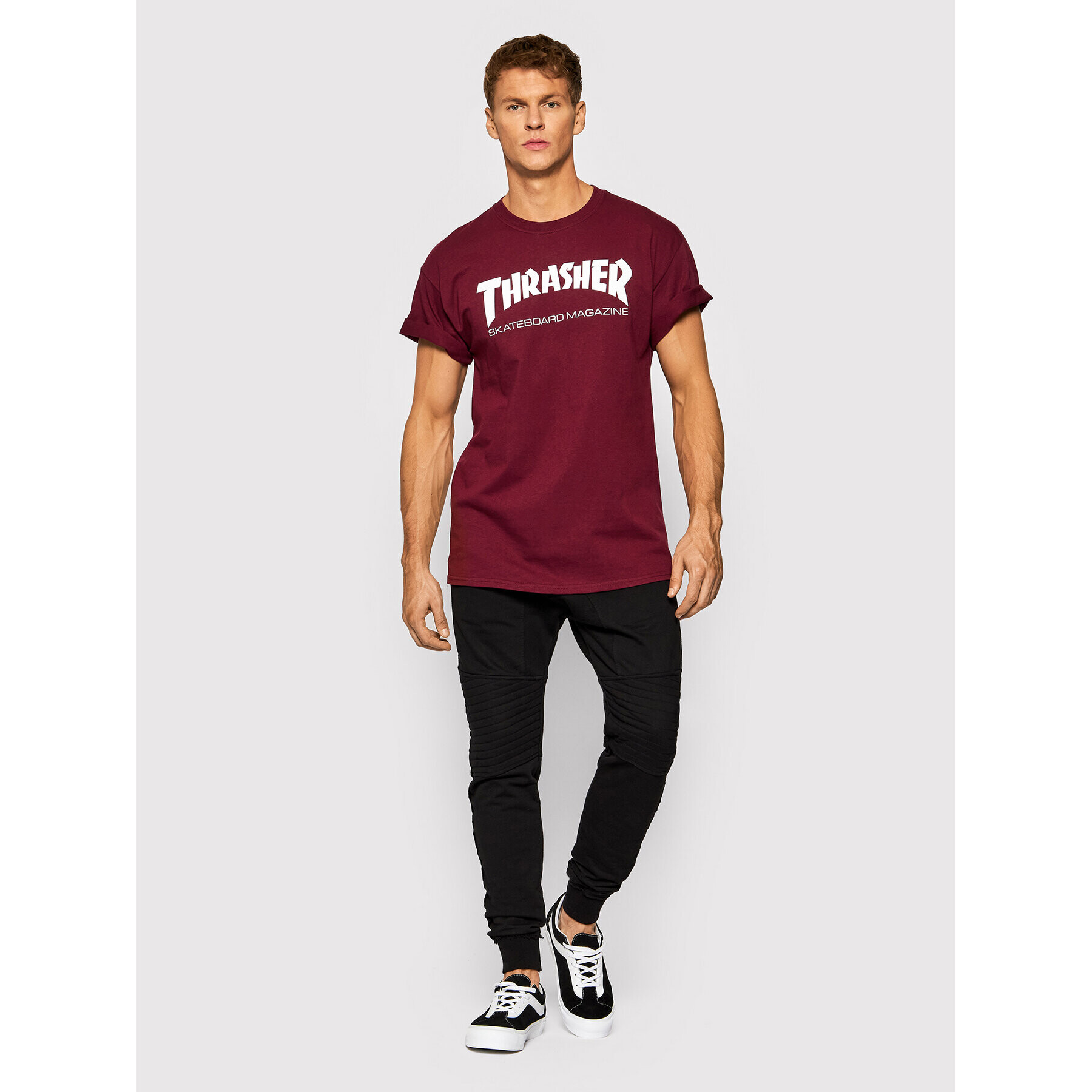 Thrasher Тишърт Skatemag Бордо Regular Fit - Pepit.bg