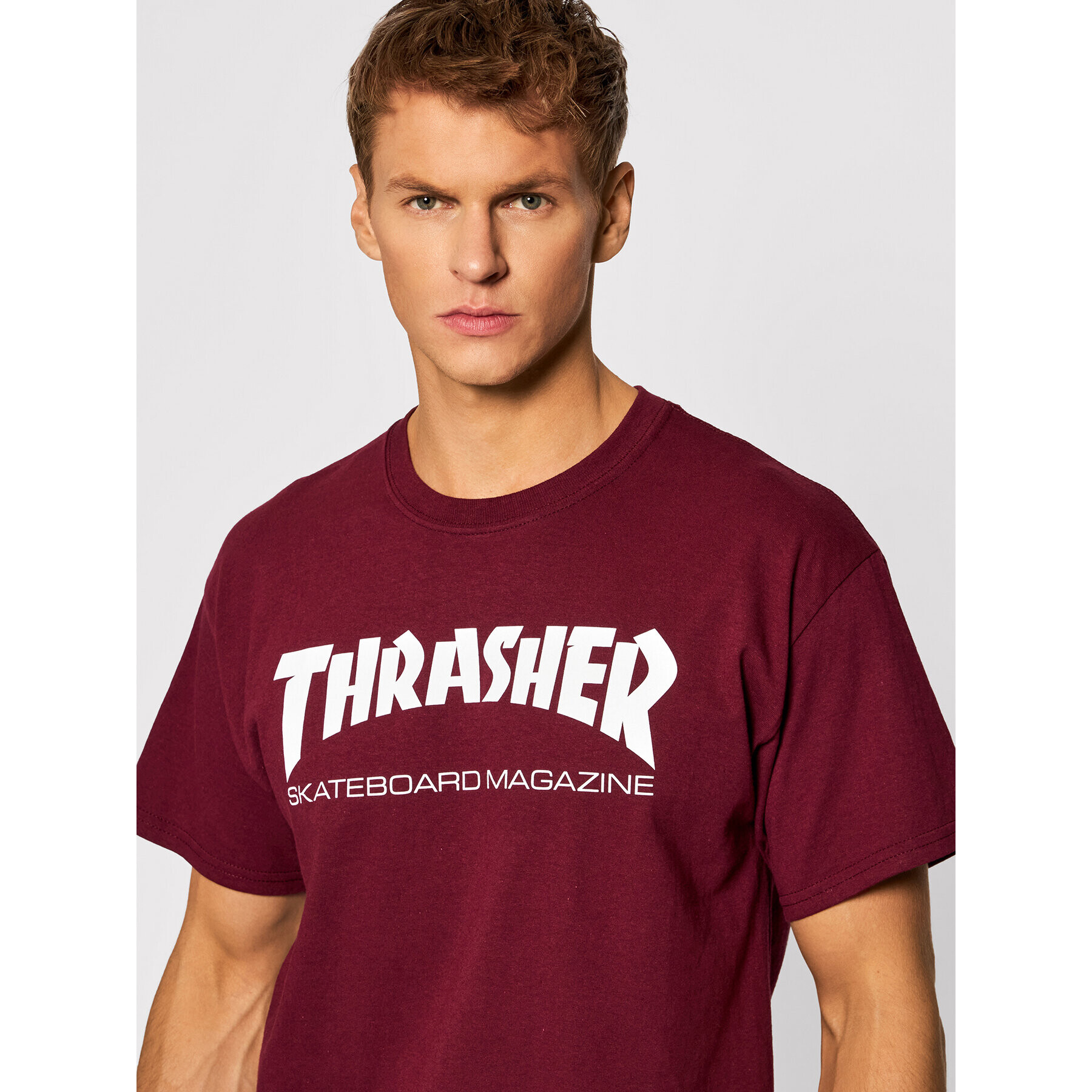 Thrasher Тишърт Skatemag Бордо Regular Fit - Pepit.bg