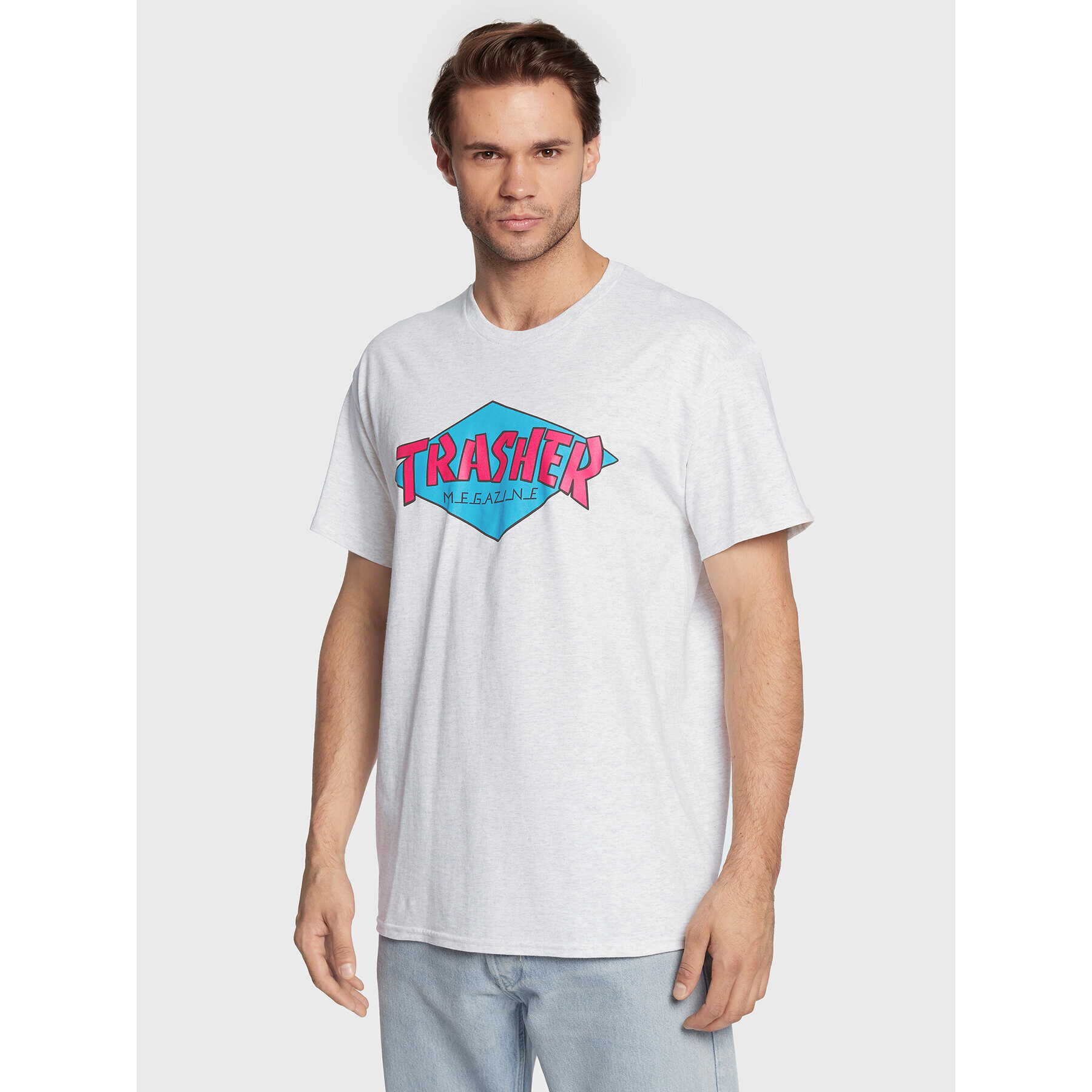 Thrasher Тишърт Trasher Сив Regular Fit - Pepit.bg