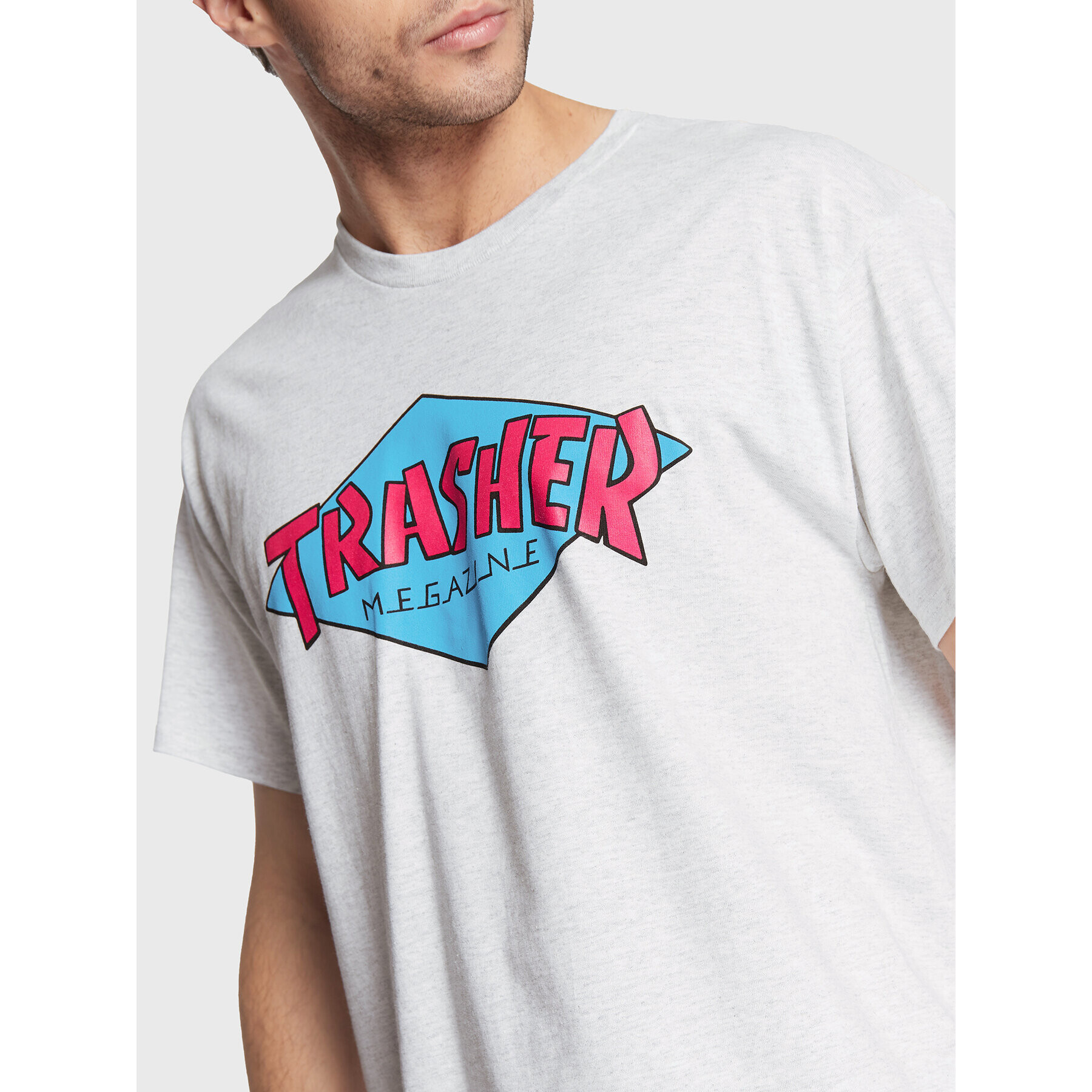 Thrasher Тишърт Trasher Сив Regular Fit - Pepit.bg