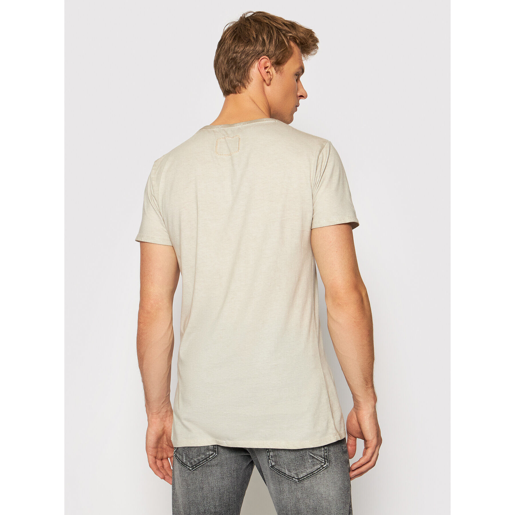 Tigha Тишърт Hein Vintage 106326 Бежов Regular Fit - Pepit.bg