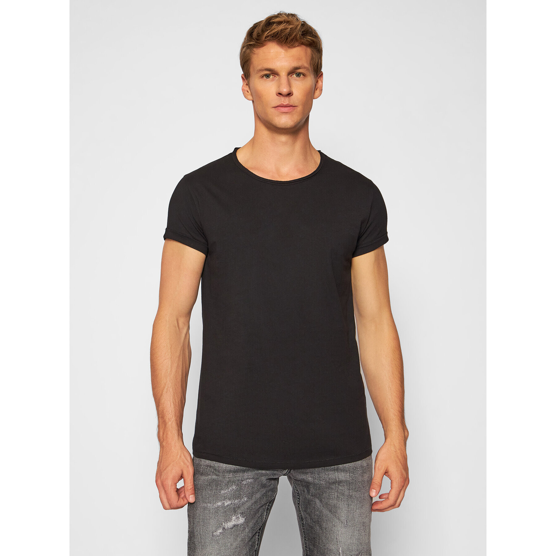Tigha Тишърт Milo 100107 Черен Regular Fit - Pepit.bg