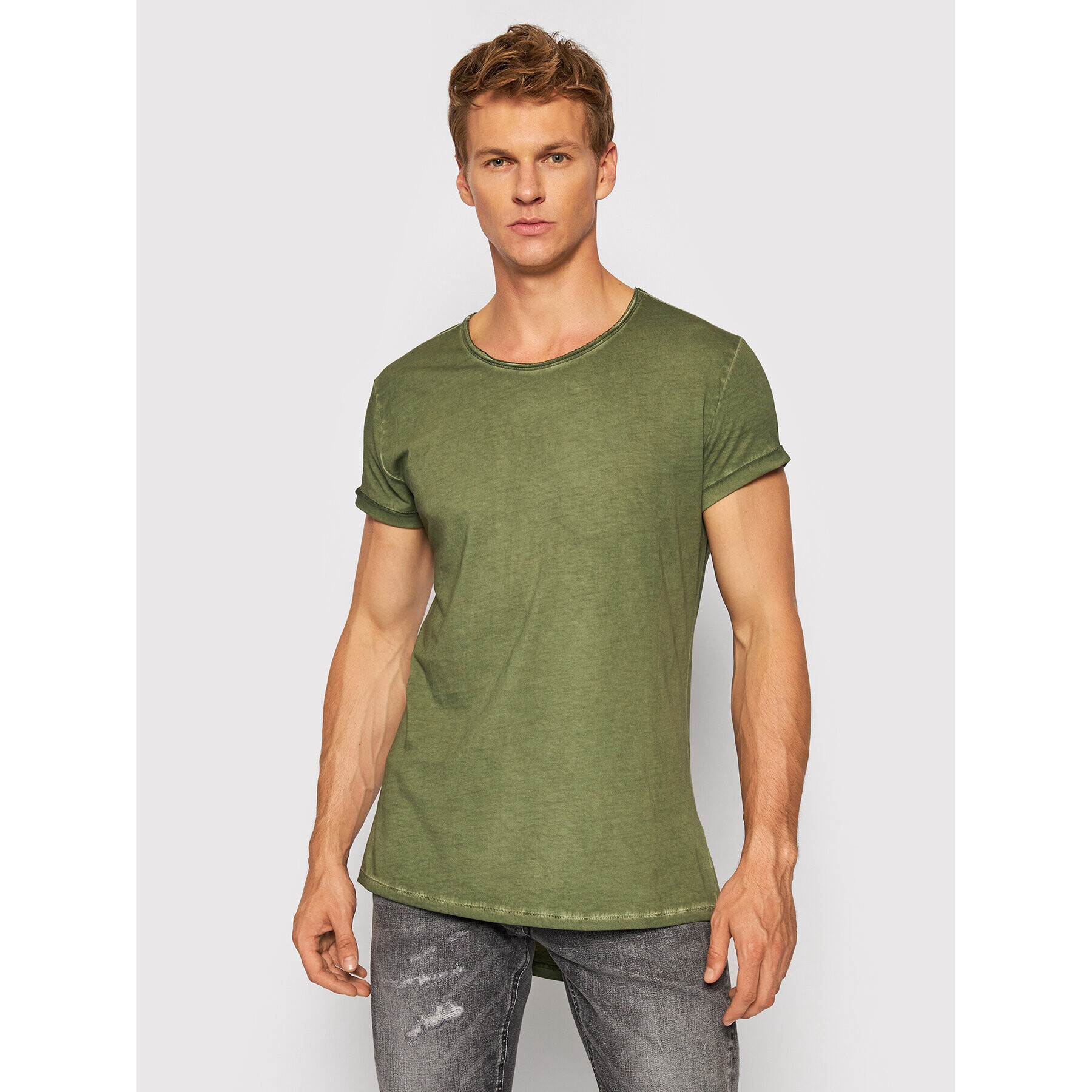 Tigha Тишърт Milo 100107 Зелен Regular Fit - Pepit.bg