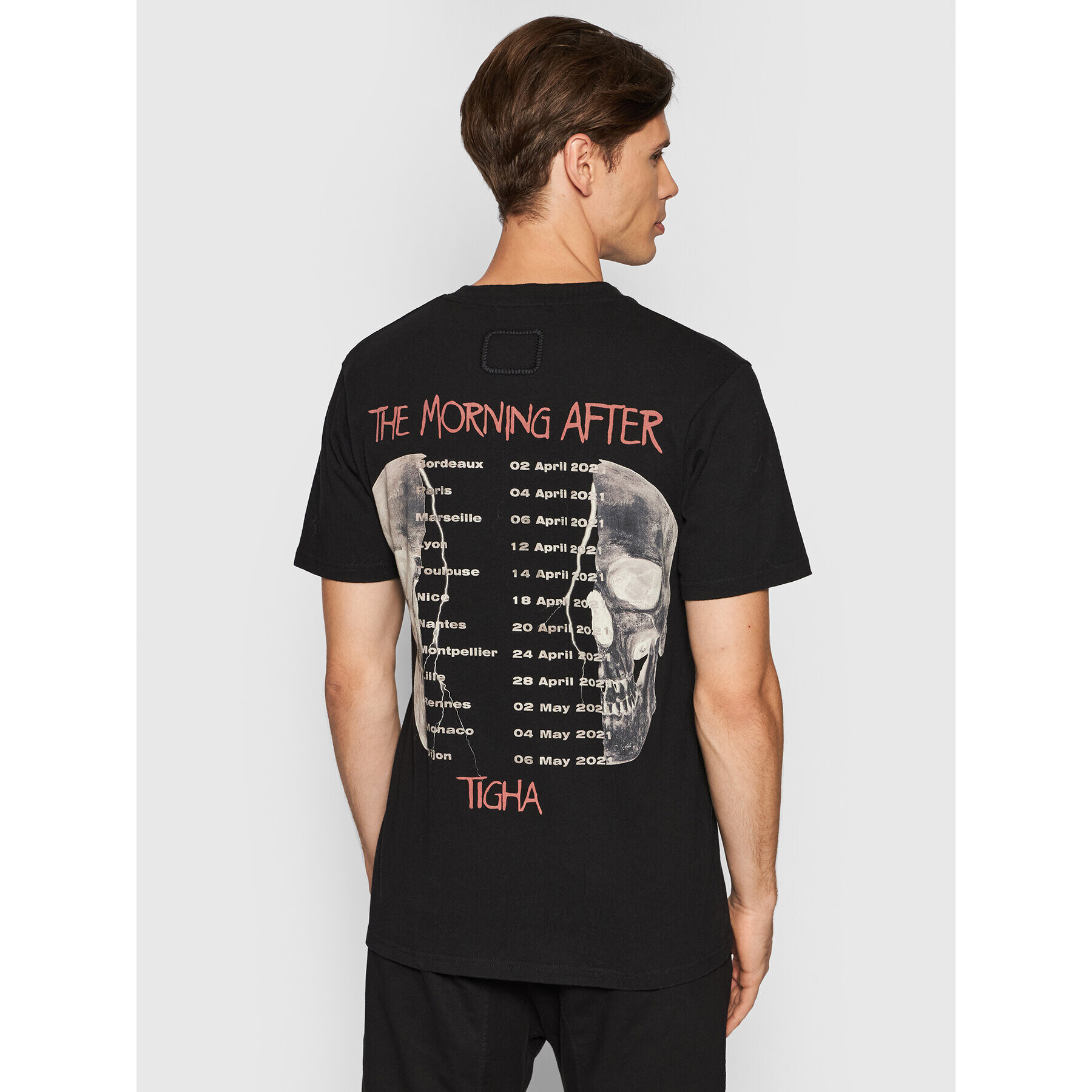 Tigha Тишърт Tour Line Up Daylen 106239 Черен Regular Fit - Pepit.bg