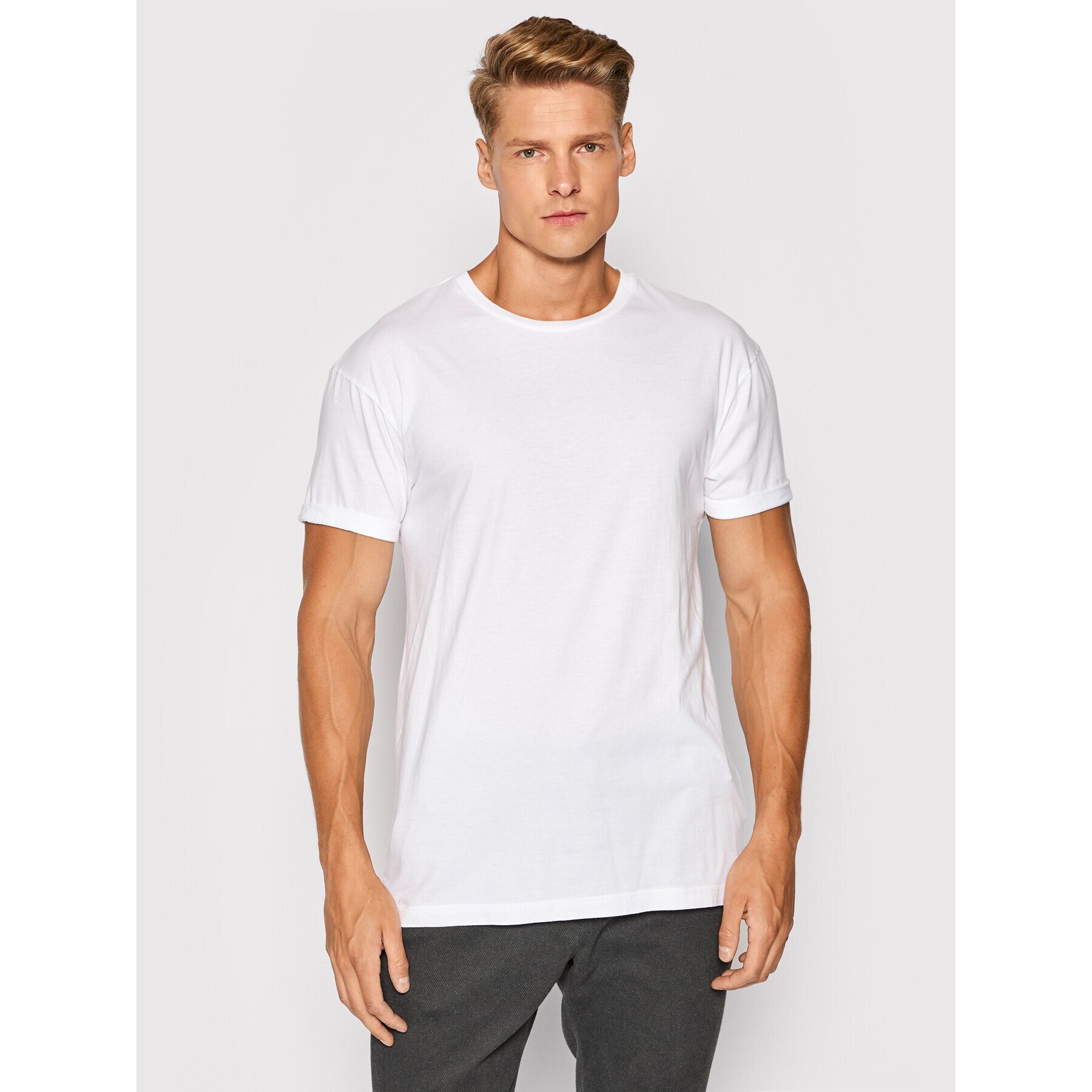 Tigha Тишърт Zander 105815 Бял Regular Fit - Pepit.bg