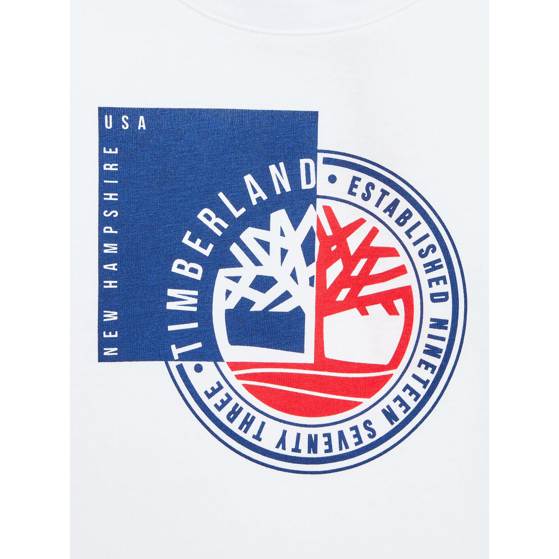 Timberland Блуза T25T32 M Бял Regular Fit - Pepit.bg