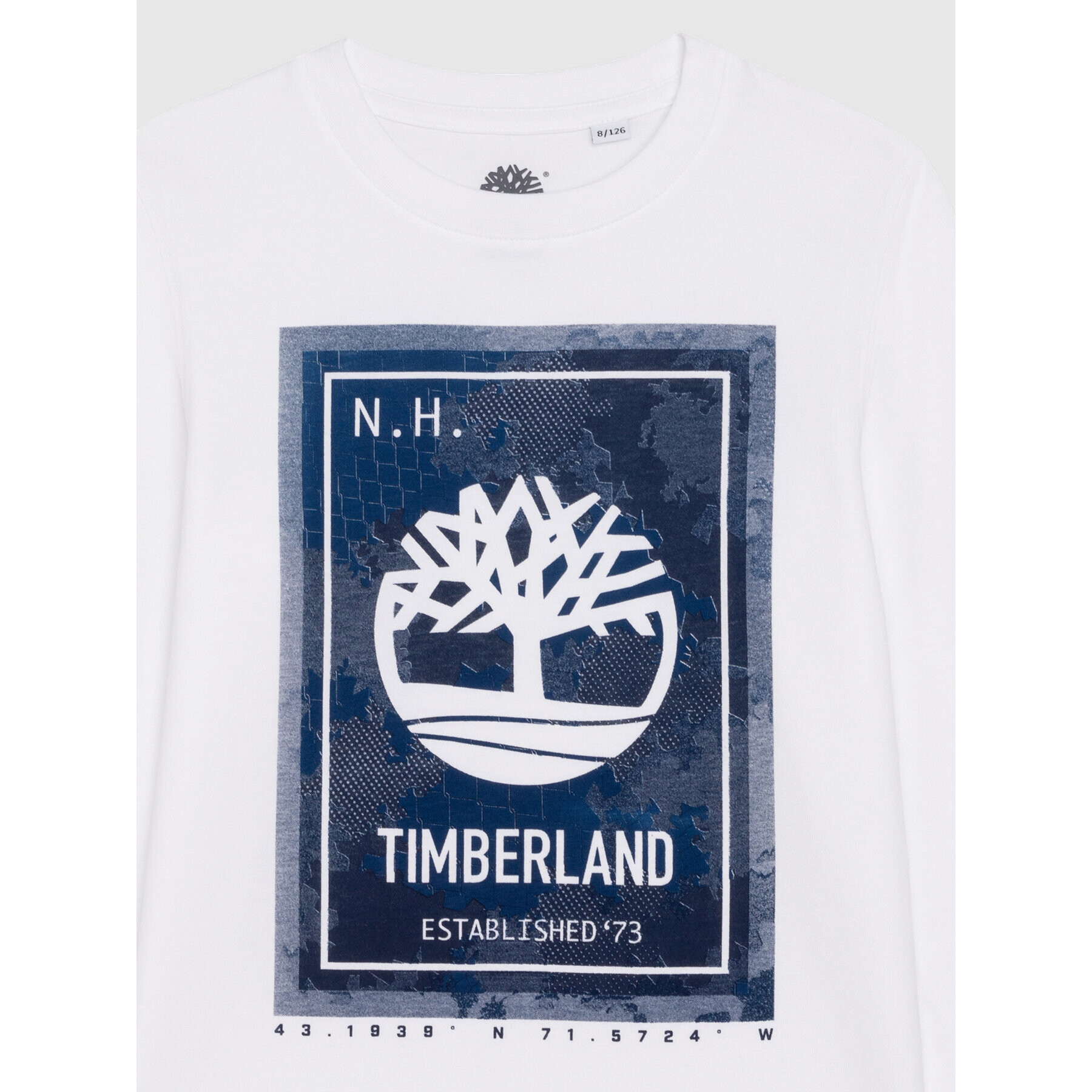 Timberland Блуза T25T39 D Бял Regular Fit - Pepit.bg