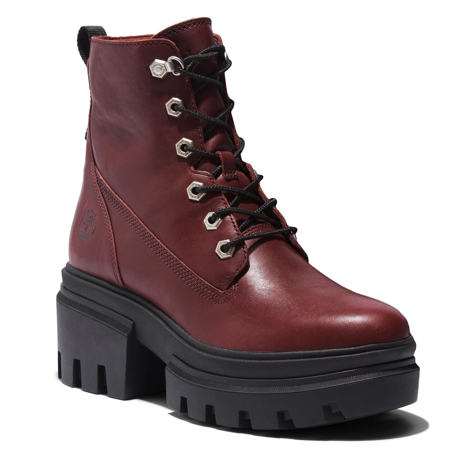 Timberland Боти Everleigh Boot 6In Laceup TB0A41U6C601 Бордо - Pepit.bg