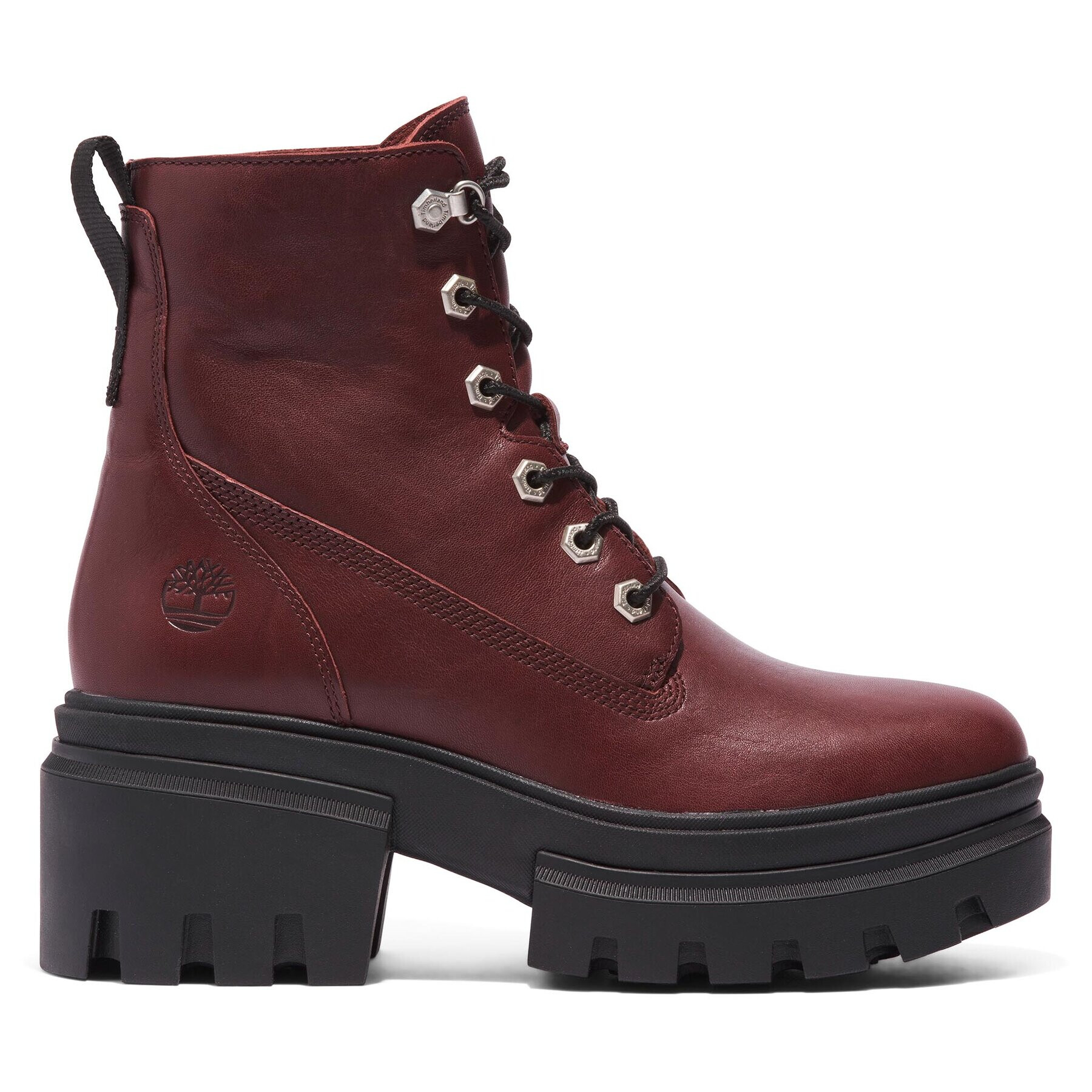 Timberland Боти Everleigh Boot 6In Laceup TB0A41U6C601 Бордо - Pepit.bg
