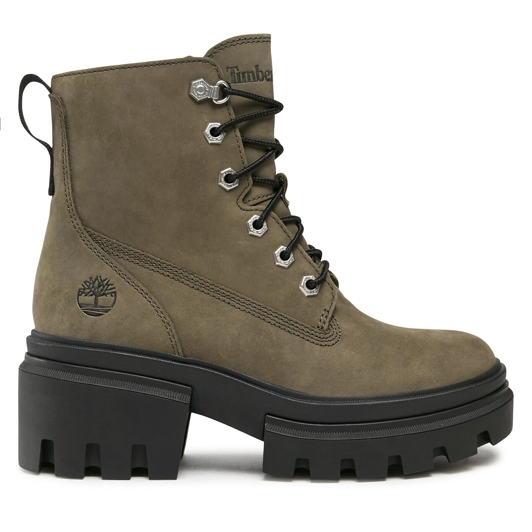 Timberland Боти Everleigh Boot 6In Laceup TB0A5Z689911 Зелен - Pepit.bg