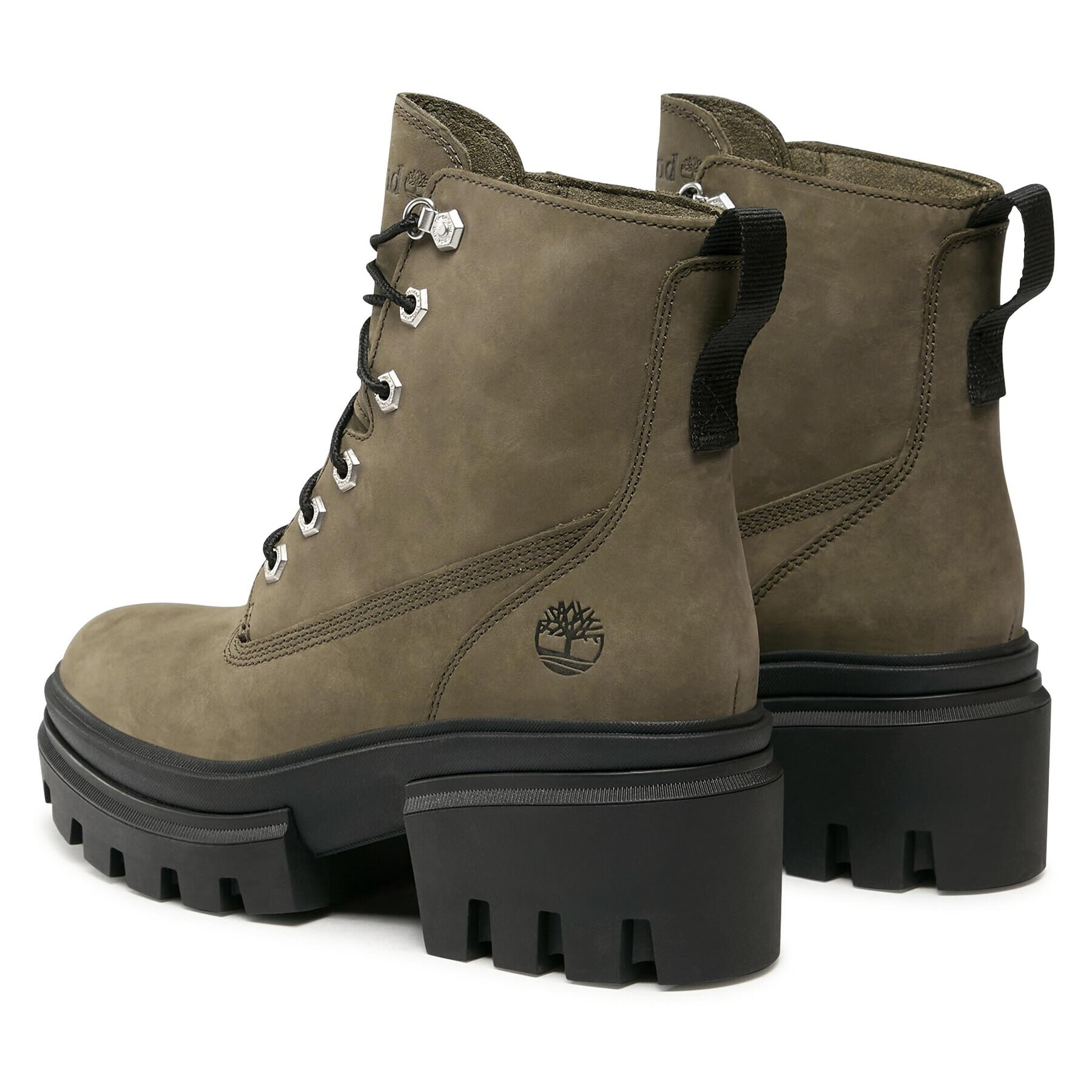 Timberland Боти Everleigh Boot 6In Laceup TB0A5Z689911 Зелен - Pepit.bg