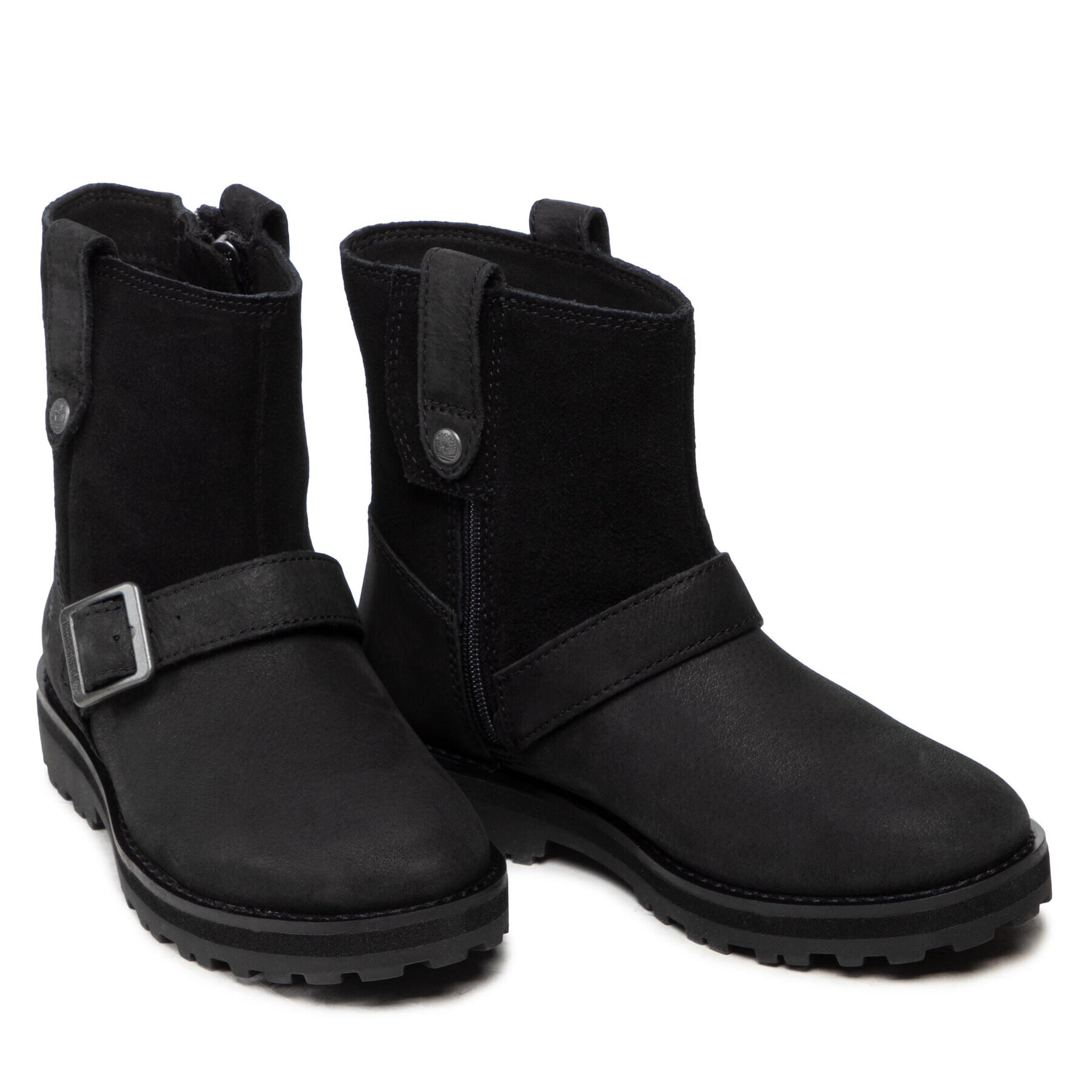 Timberland Ботуши Courma Kid Wl.Biker Bt TB0A2H67015 Черен - Pepit.bg