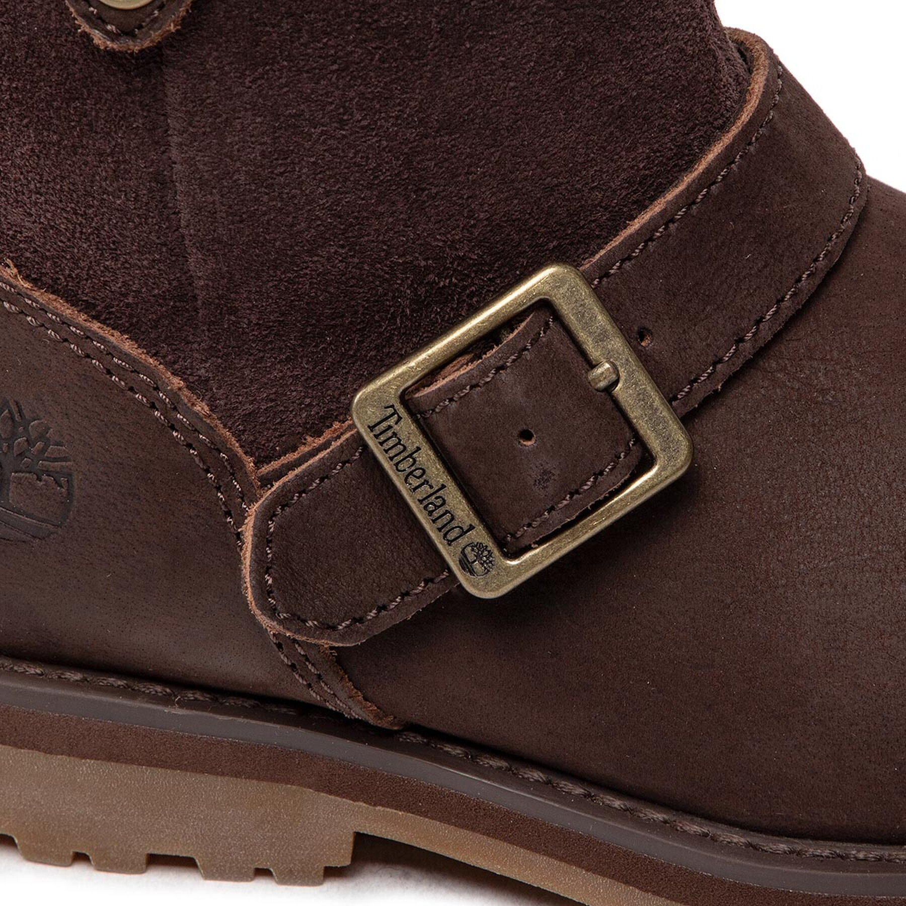 Timberland Ботуши Courma Kid Wl Biker Bt TB0A2H6GV131 Кафяв - Pepit.bg