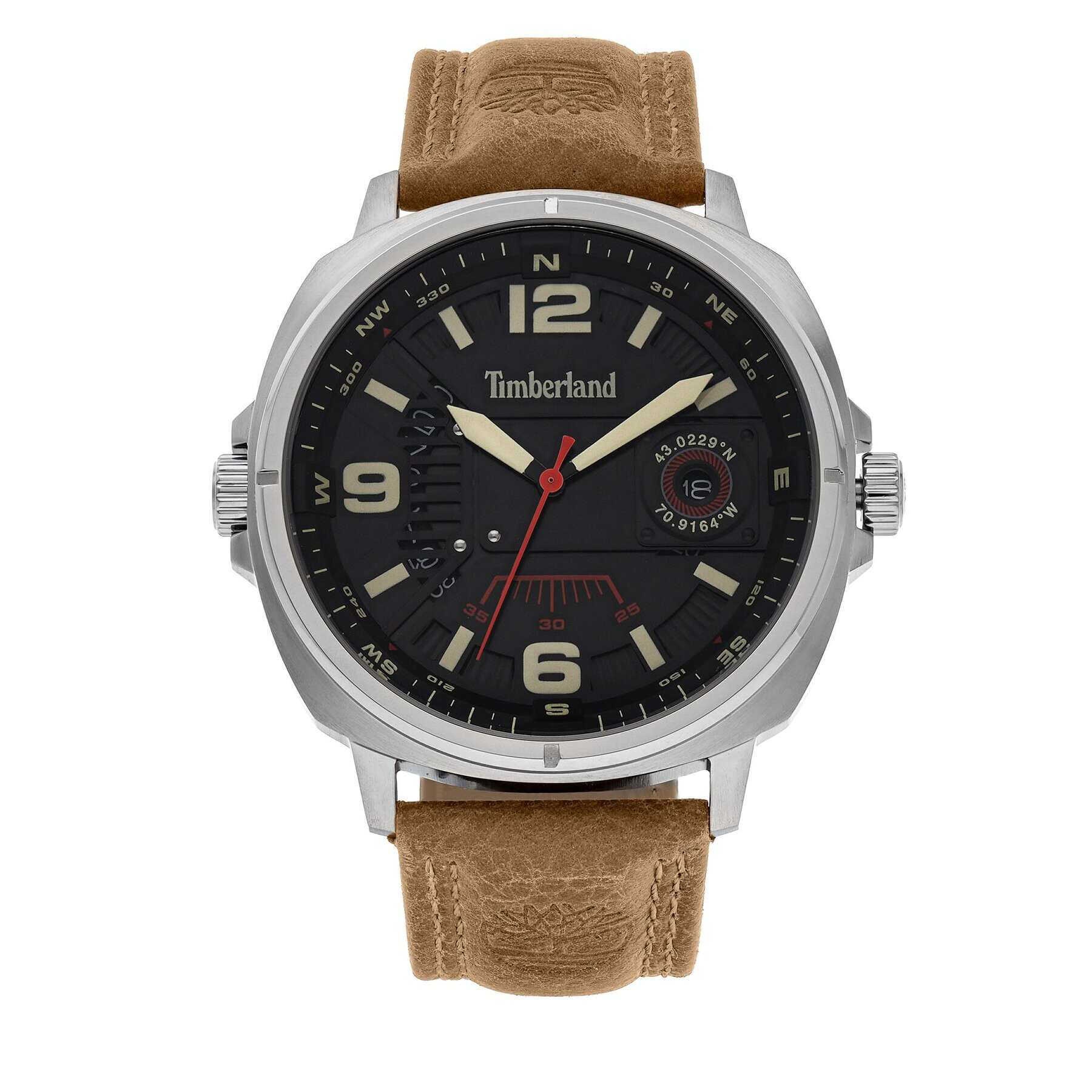Timberland Часовник Breakheart TDWGB2201402 Кафяв - Pepit.bg