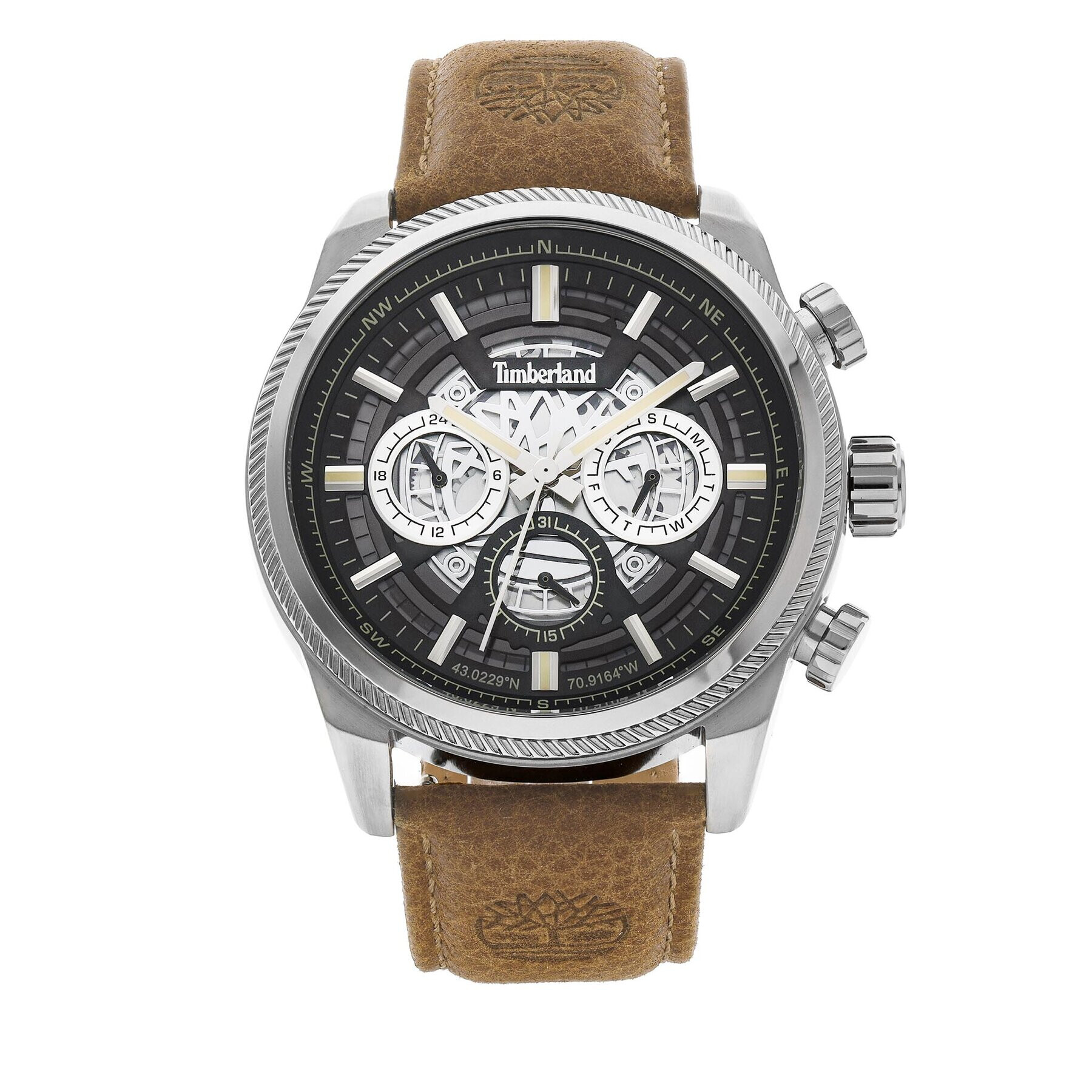 Timberland Часовник Hadlock TDWGF2200704 Кафяв - Pepit.bg