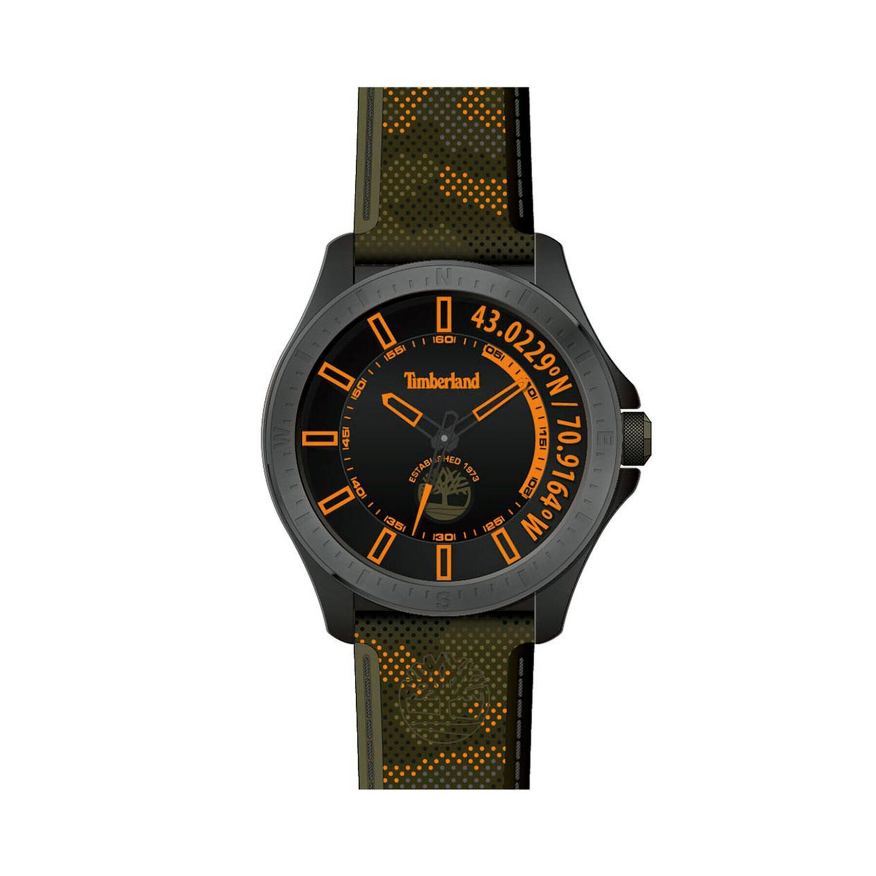 Timberland Часовник Popham TDWGM2101401 Зелен - Pepit.bg