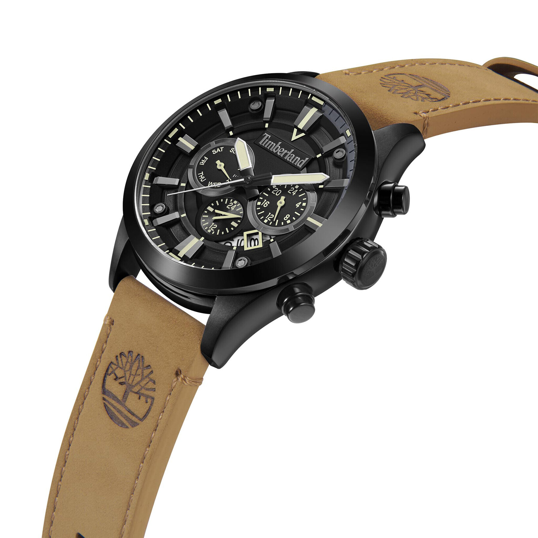 Timberland Часовник Tidemark TDWGF2132102 Кафяв - Pepit.bg