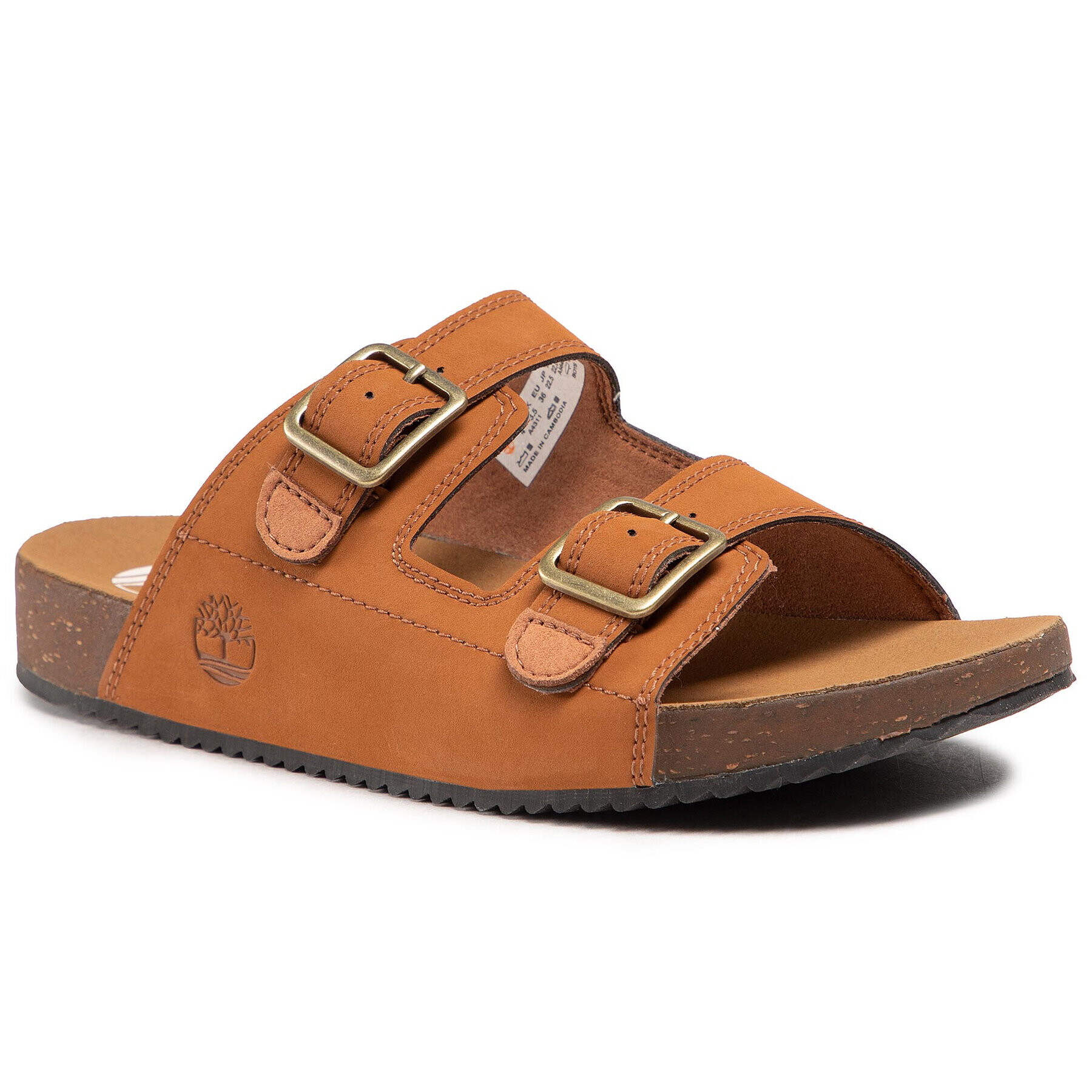 Timberland Чехли Castle Island Slide TB0A4311F131 Кафяв - Pepit.bg