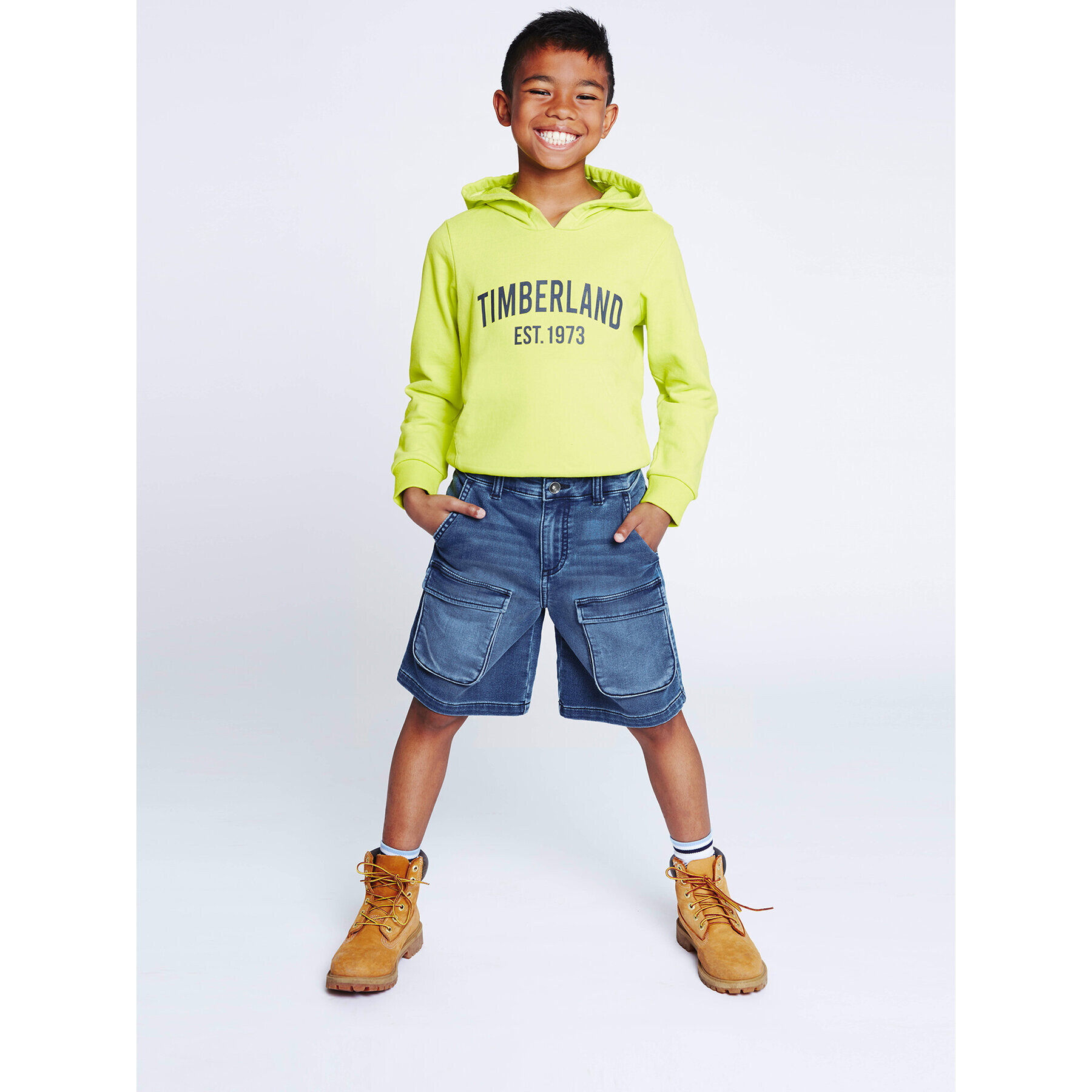 Timberland Дънкови шорти T24C21 S Син Regular Fit - Pepit.bg