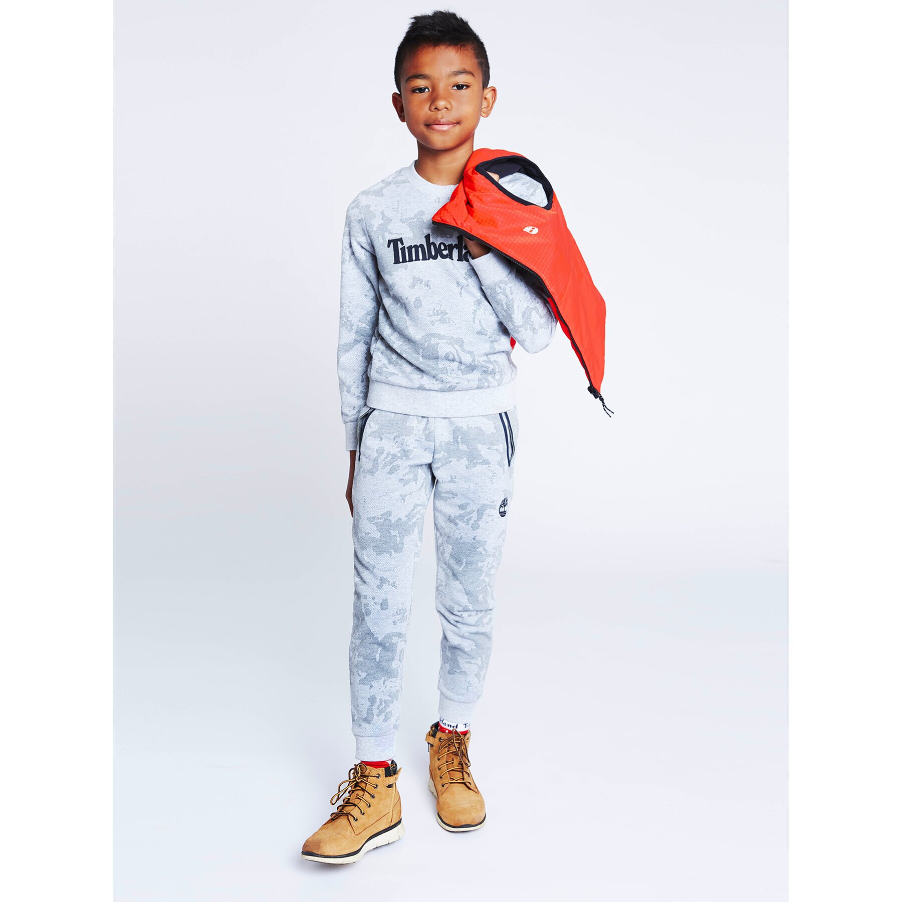 Timberland Долнище анцуг T24C24 D Сив Regular Fit - Pepit.bg