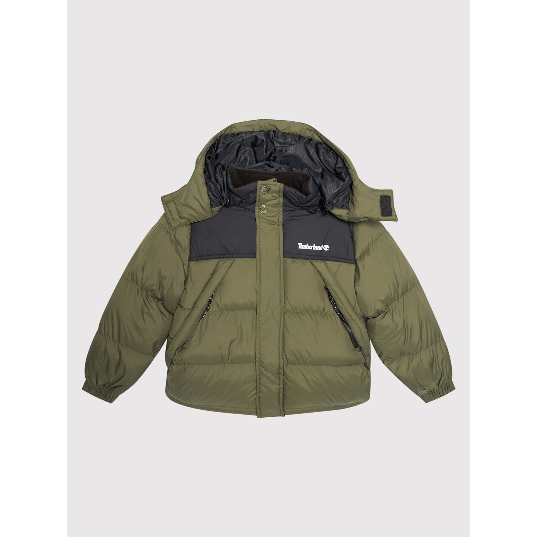 Timberland Пухено яке T26552 S Зелен Regular Fit - Pepit.bg