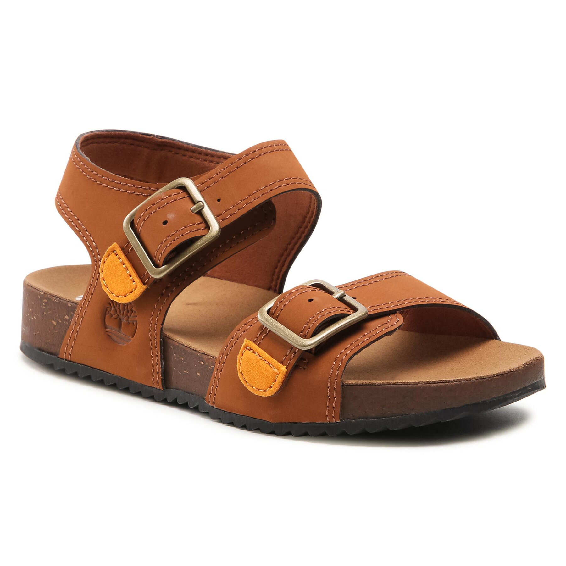 Timberland Сандали Castle Island 2 Strap TB0A427QF13 Кафяв - Pepit.bg